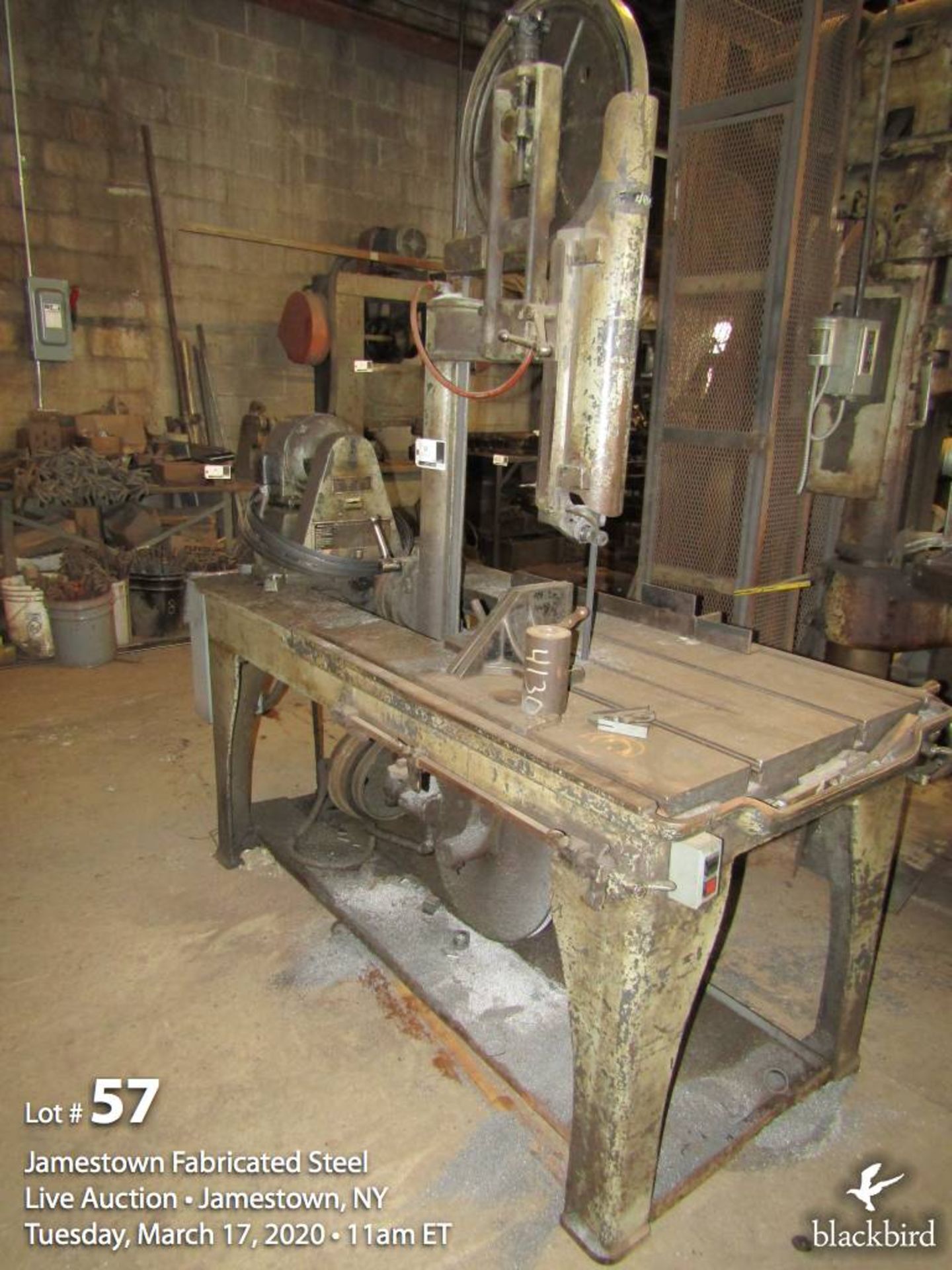 Marvel belt driven band saw 6 speed approx. 20" cut, 1hp. 3ph.