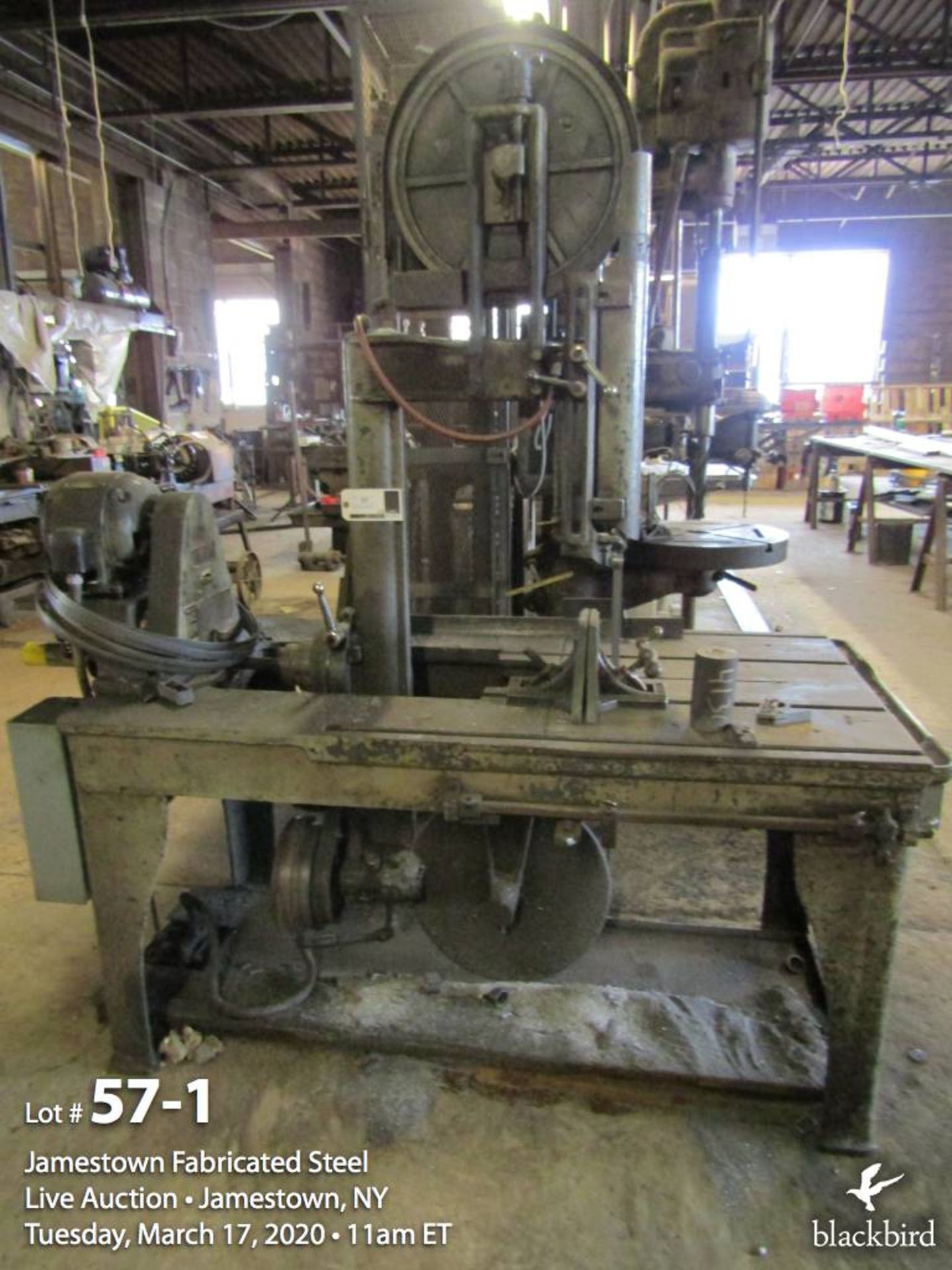 Marvel belt driven band saw 6 speed approx. 20" cut, 1hp. 3ph. - Image 2 of 5