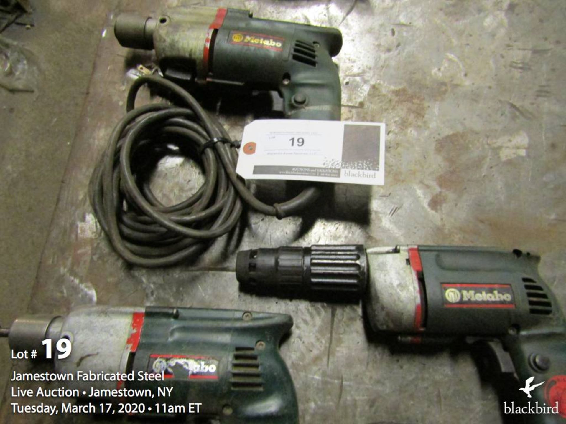 Lot (3) Metabo drill tools