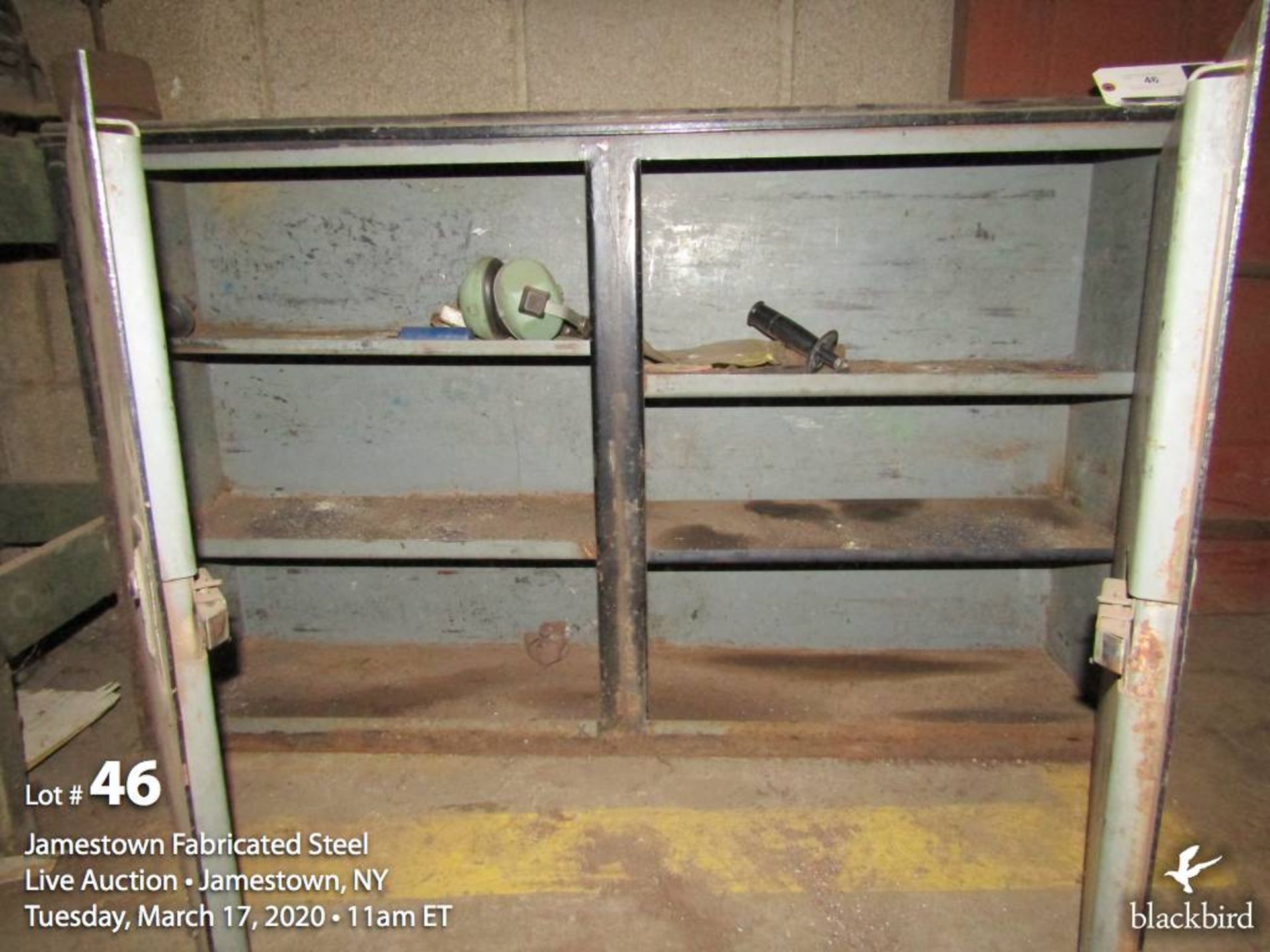 2 door metal storage cabinet 50 "x 13" x 32"