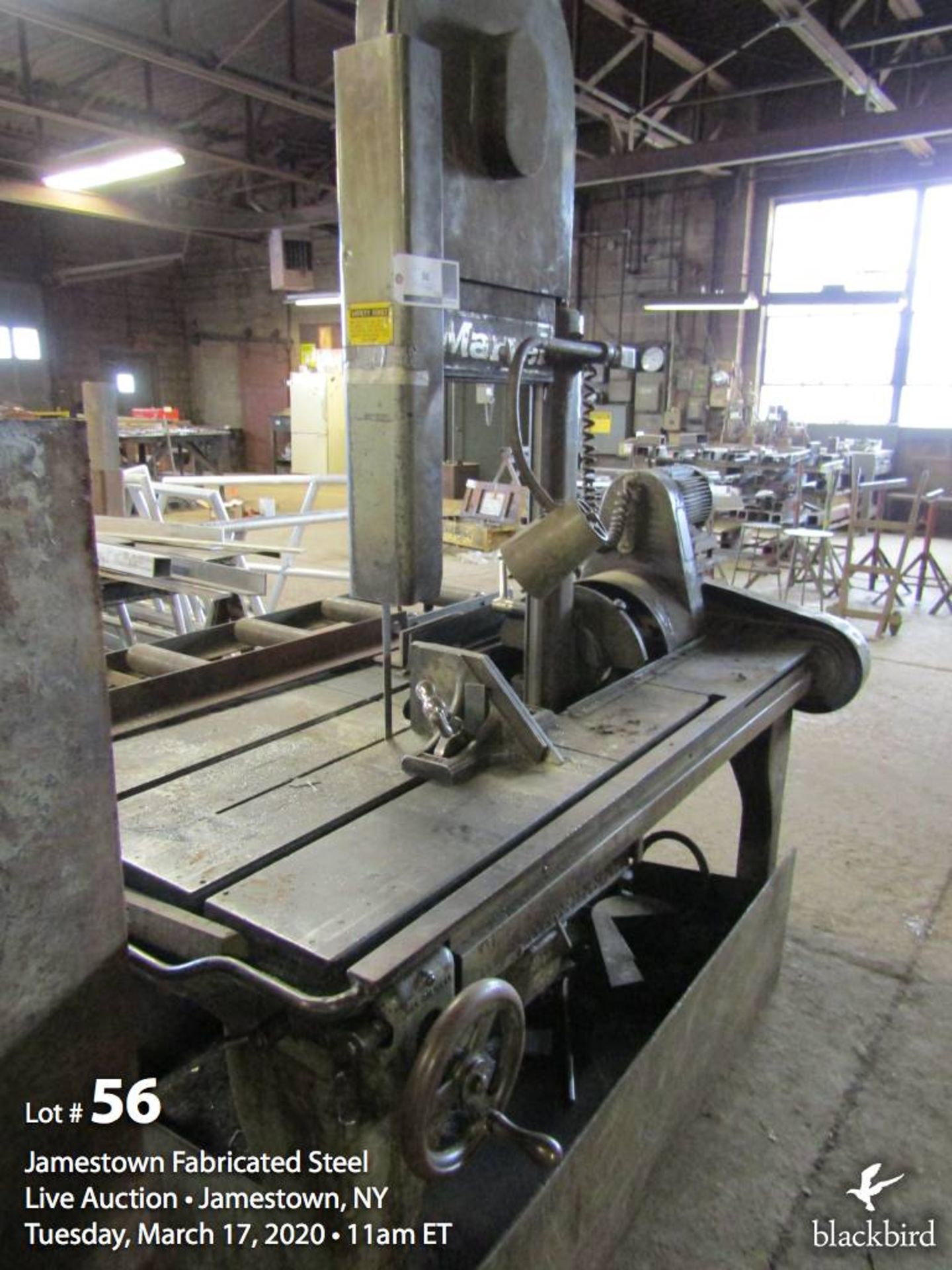 Marvel belt driven band saw 6 speed approx. 20" cut, 1hp. 3ph.