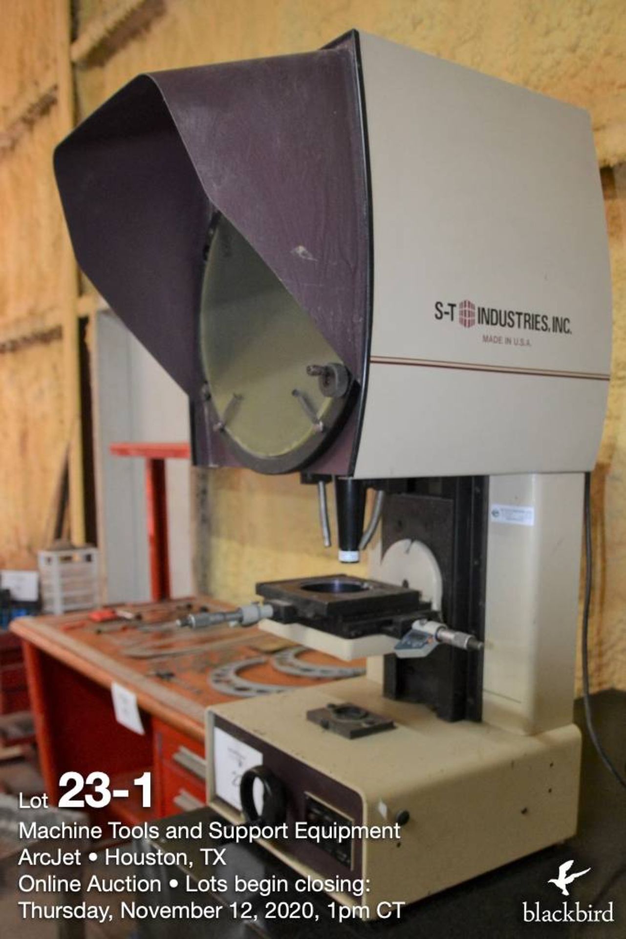 14" optical comparator, Scherr Tumico (ST) model 20-4400, benchtop - Image 2 of 4