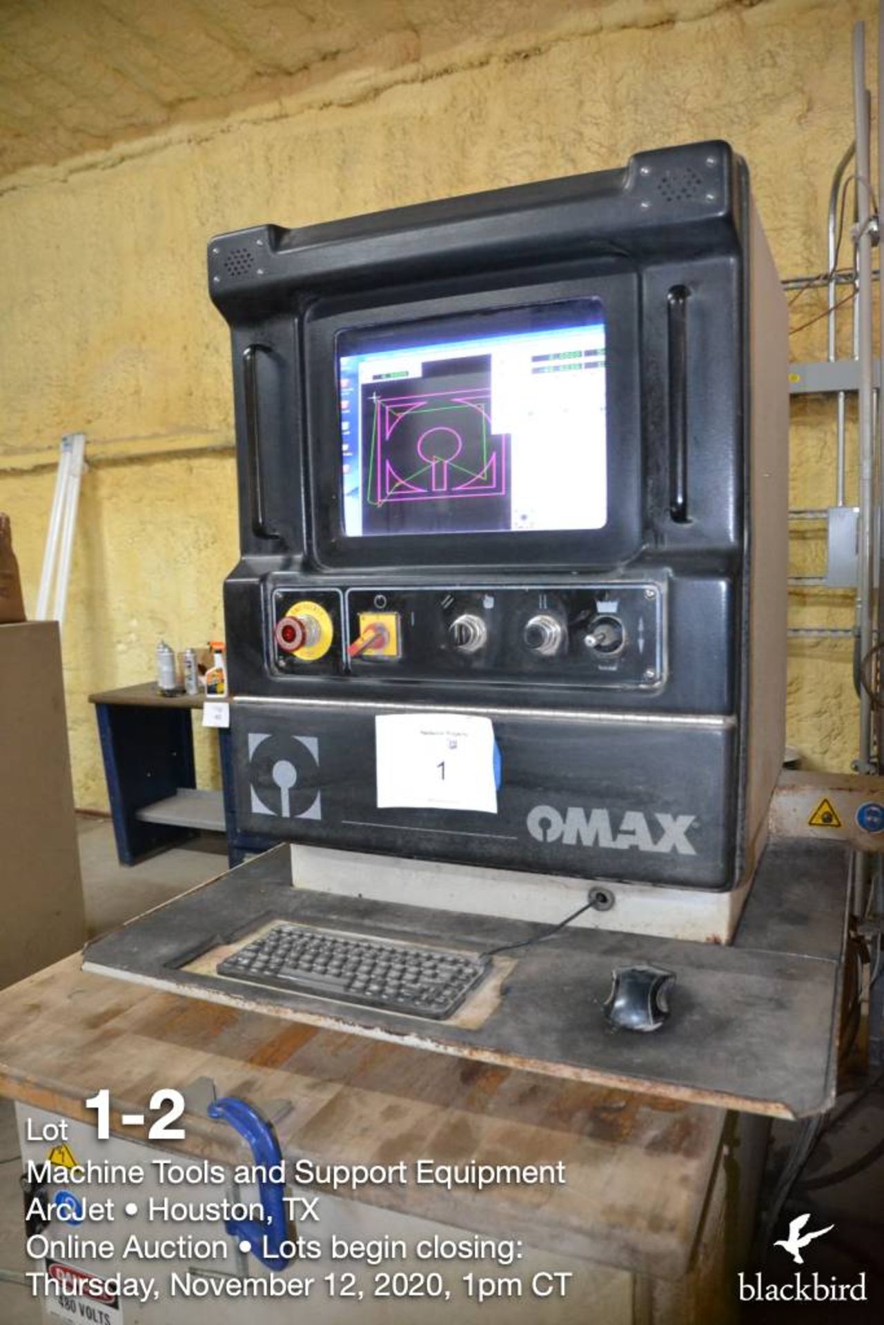 50,000 PSI CNC Water Jet, OMAX Mdl 55100, X=55 in., Y=100 in., 6 ft. x 8 ft. table, 2006 - Image 3 of 7