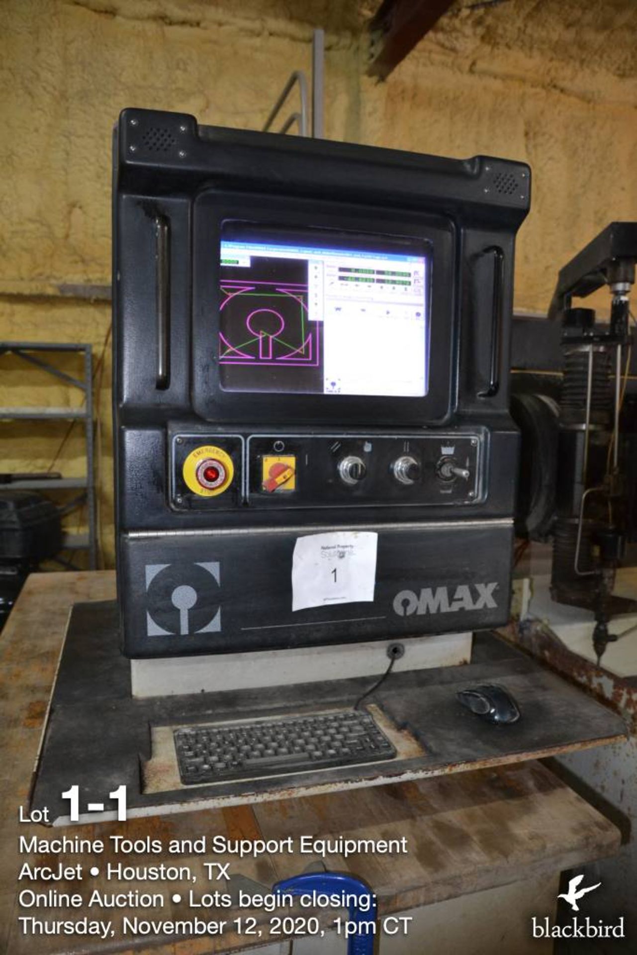 50,000 PSI CNC Water Jet, OMAX Mdl 55100, X=55 in., Y=100 in., 6 ft. x 8 ft. table, 2006 - Image 2 of 7