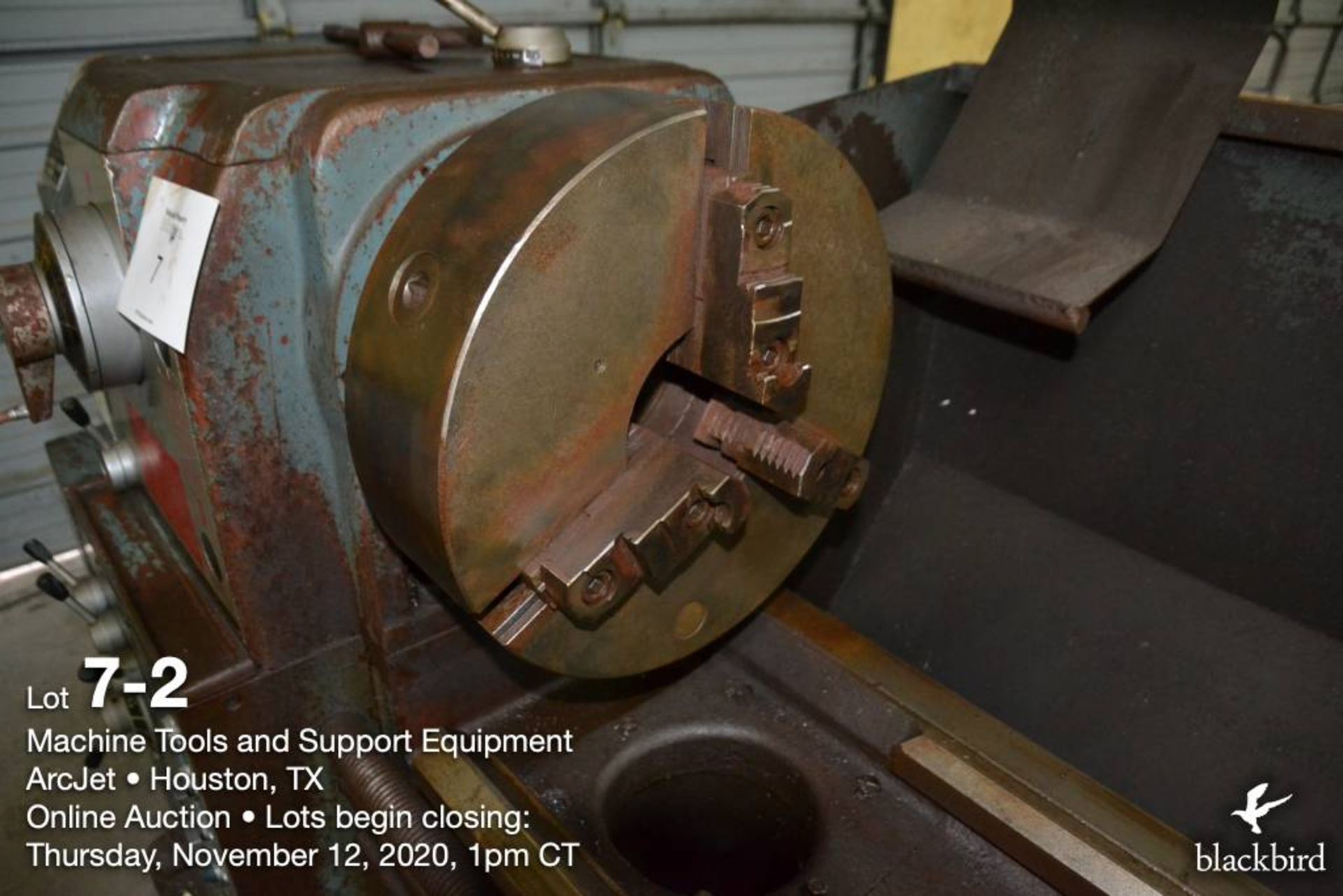 Engine lathe, Kingston HD 2290, 22 in x 90 in, metric & SAE threading, spindle bore 4 1/8 in, 2007 - Image 3 of 12