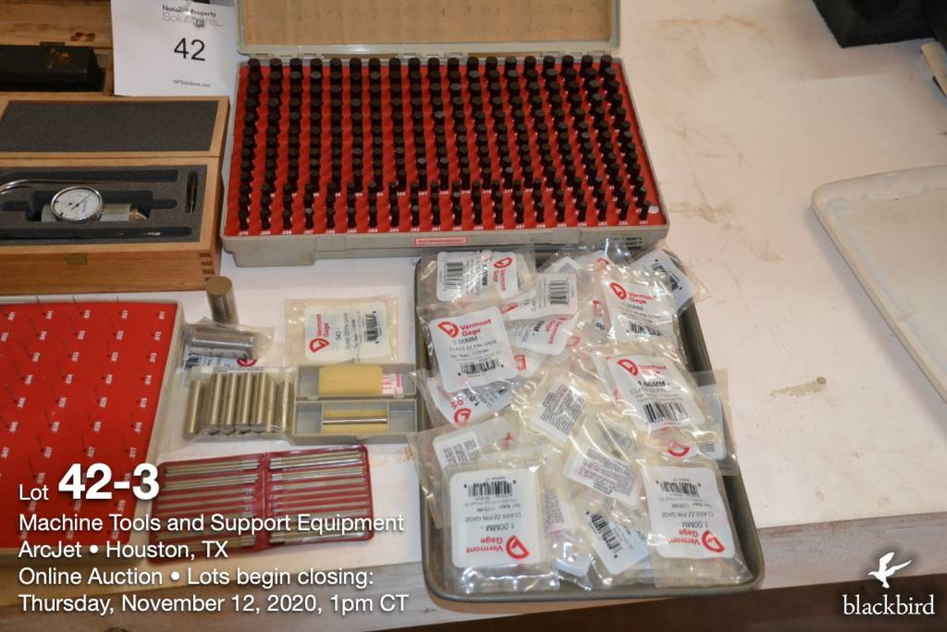 (Lot): misc. inspection items, 11 in -1 in micrometers, precision ID hole gauges, wire numbers, etc. - Image 4 of 9