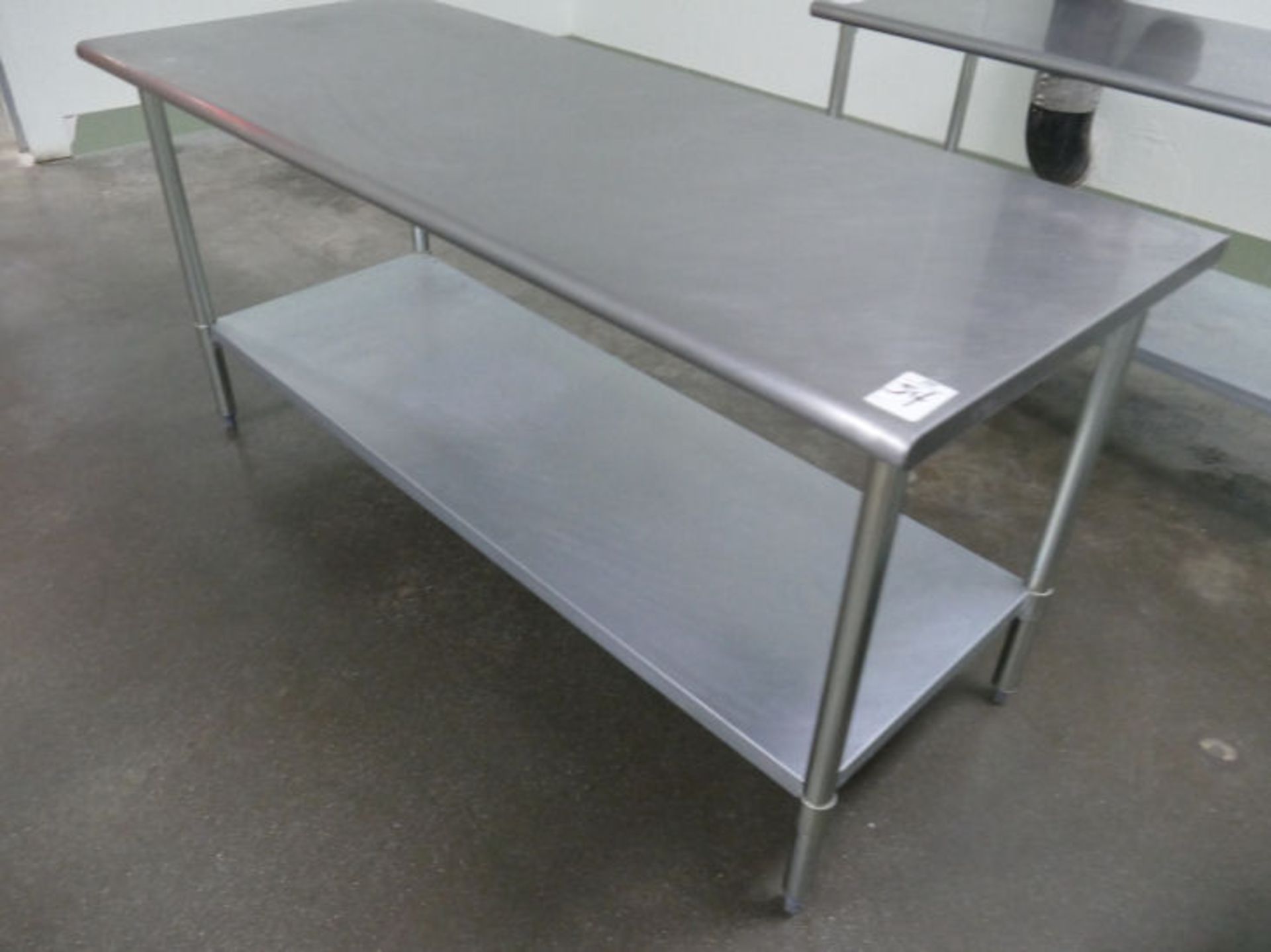 STAINLESS STEEL TABLE, 30"x72"