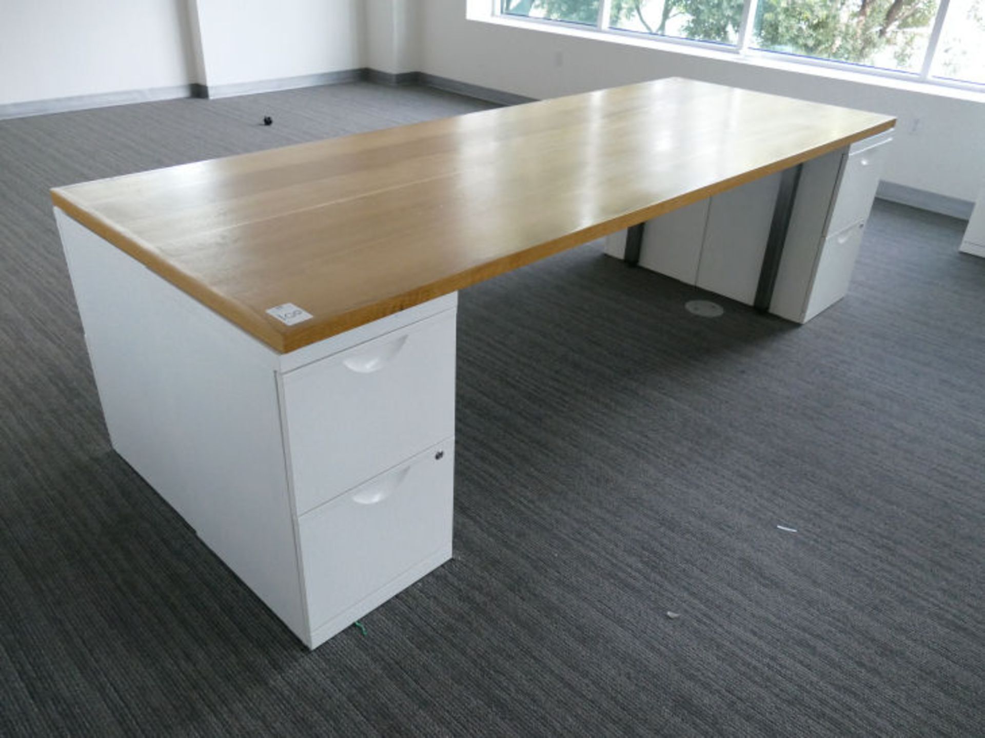 WOOD TABLE, 40"x108"