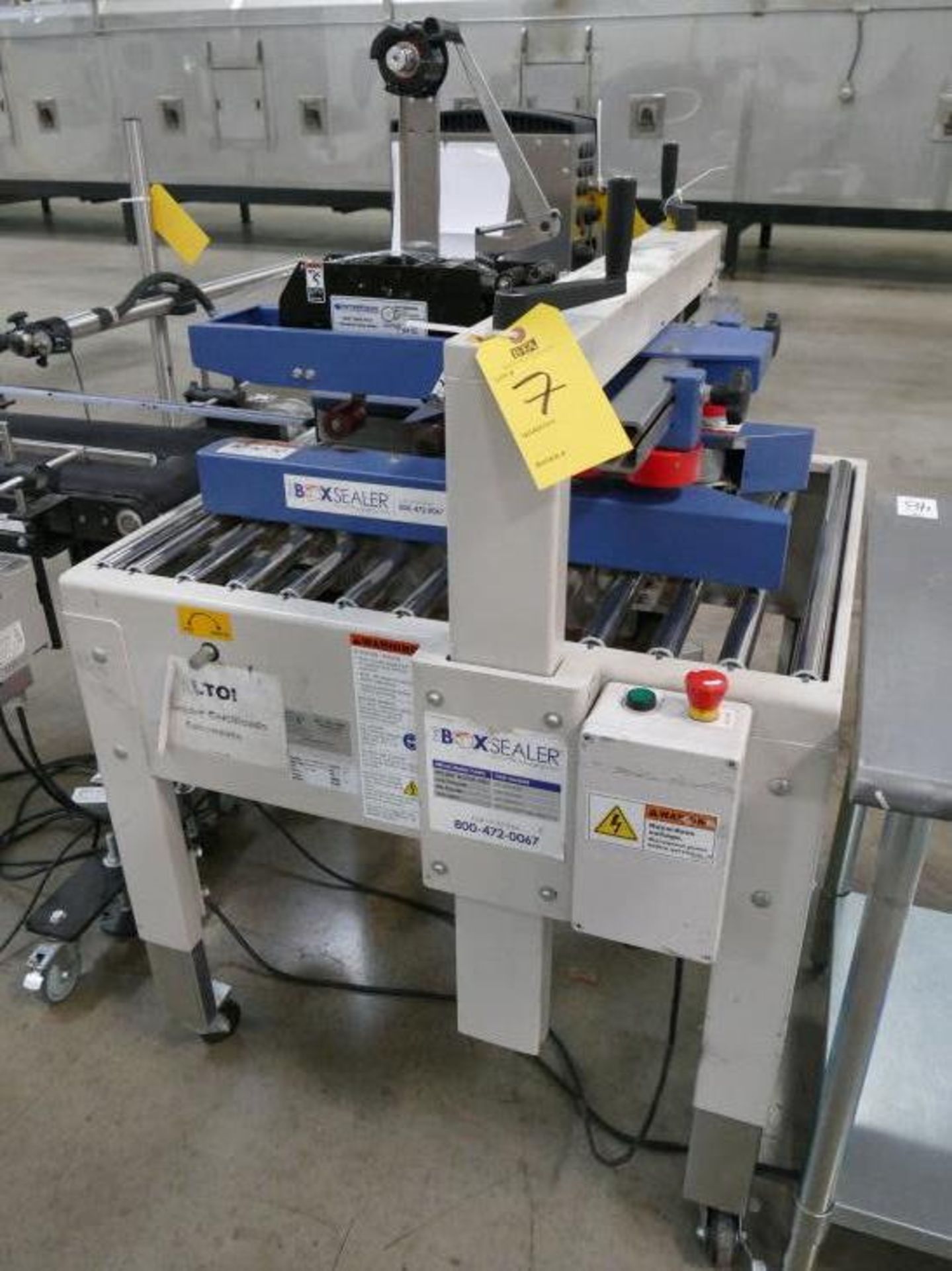 THE BOX SEALER MDL. USC2020-SB-12 UNIFORM CARTON SEALER, SN: TM20512K013