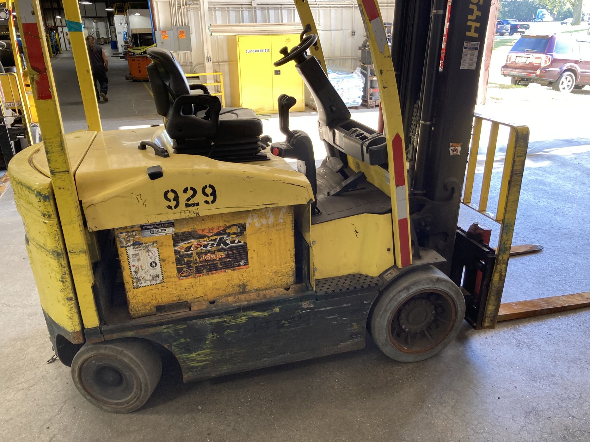 2013 Hyster 8,000 Lb Capacity Electric Forklift Model E80XN - Image 5 of 9