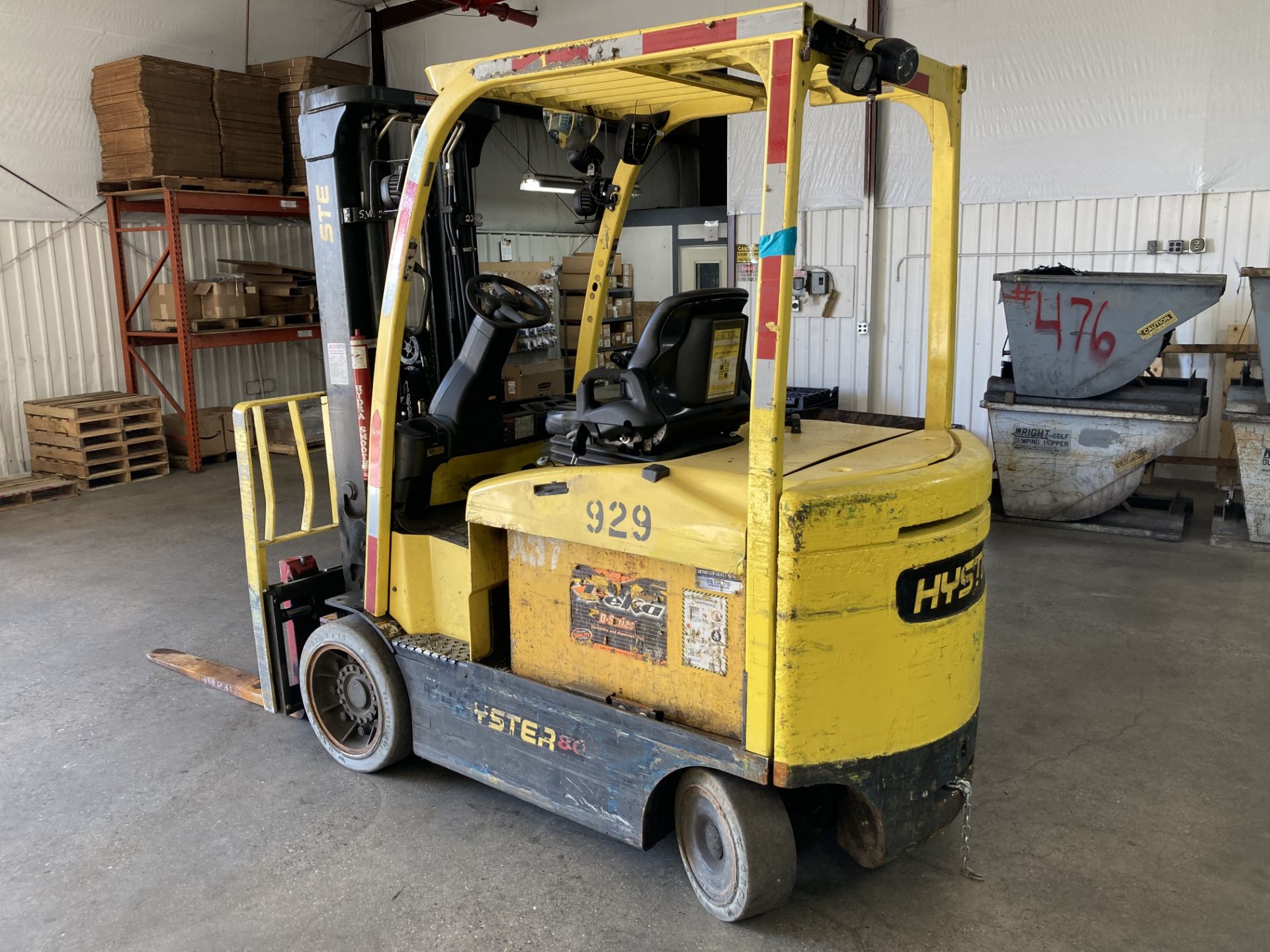 2013 Hyster 8,000 Lb Capacity Electric Forklift Model E80XN - Image 7 of 9