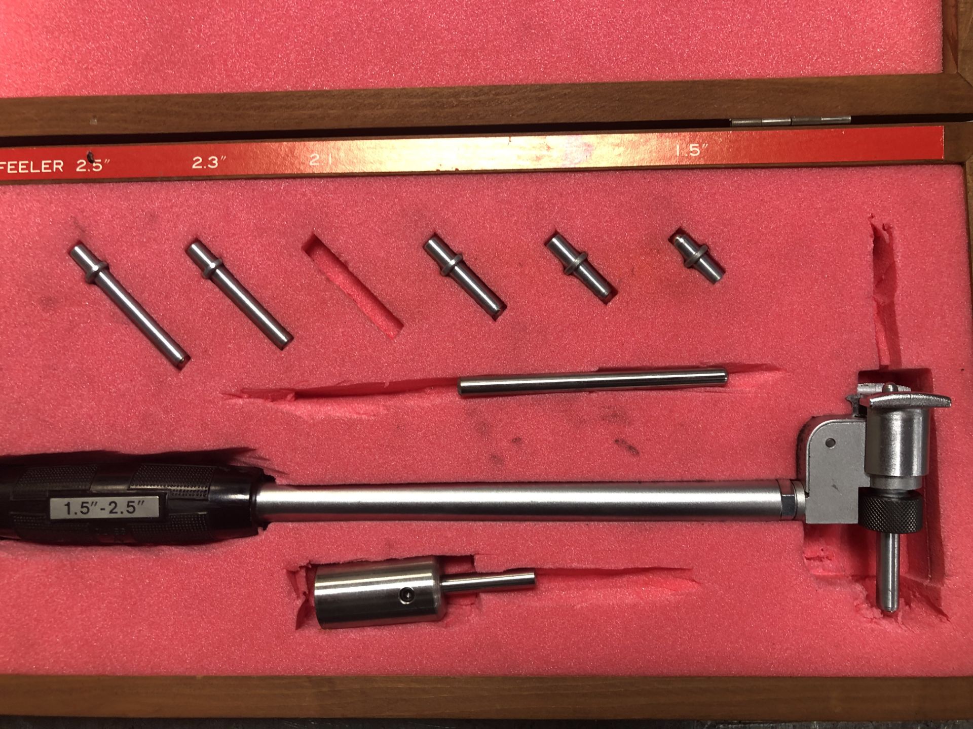 Peacock Dial Bore Gage Set, 15-2.5" with .0001" Indicator - Image 4 of 6