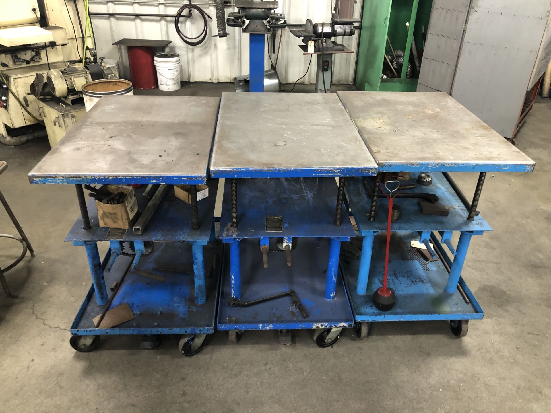 Lot of 36" x 24" Adjustable Height Die Carts - Image 2 of 3