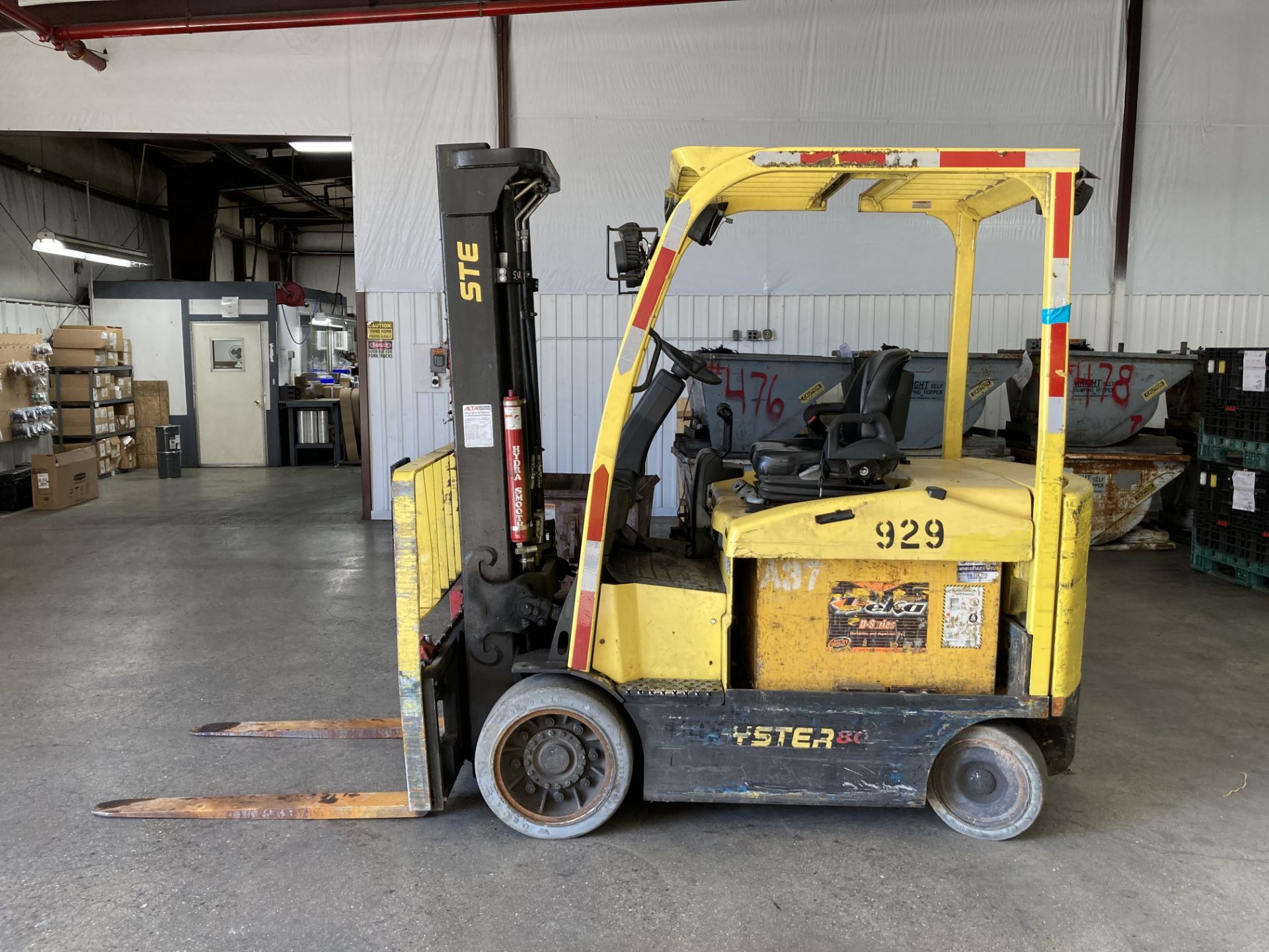 2013 Hyster 8,000 Lb Capacity Electric Forklift Model E80XN - Image 2 of 9