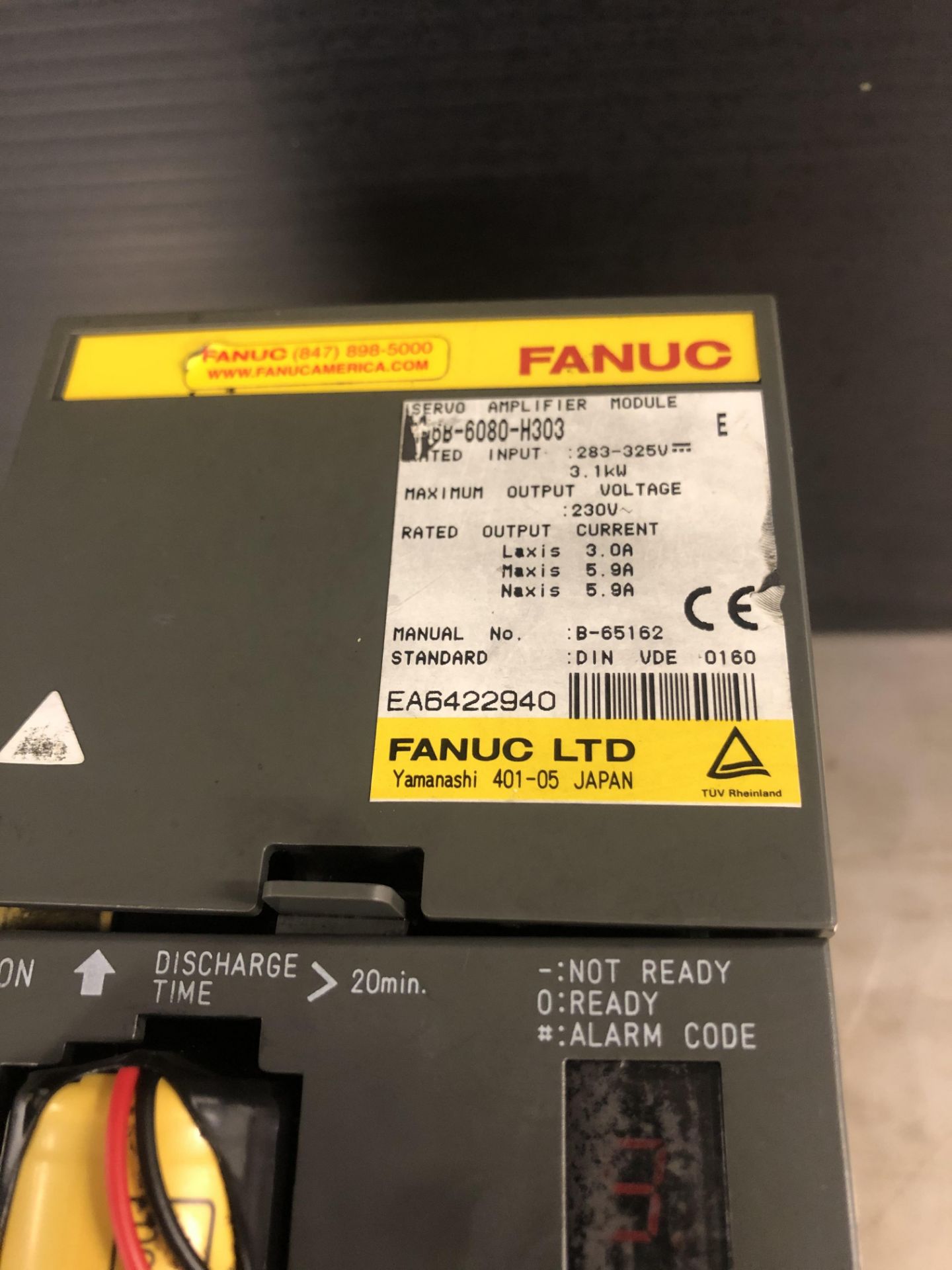 FANUC A06B-6080-H303 SERVO AMPLIFIER MODULE - Image 4 of 4