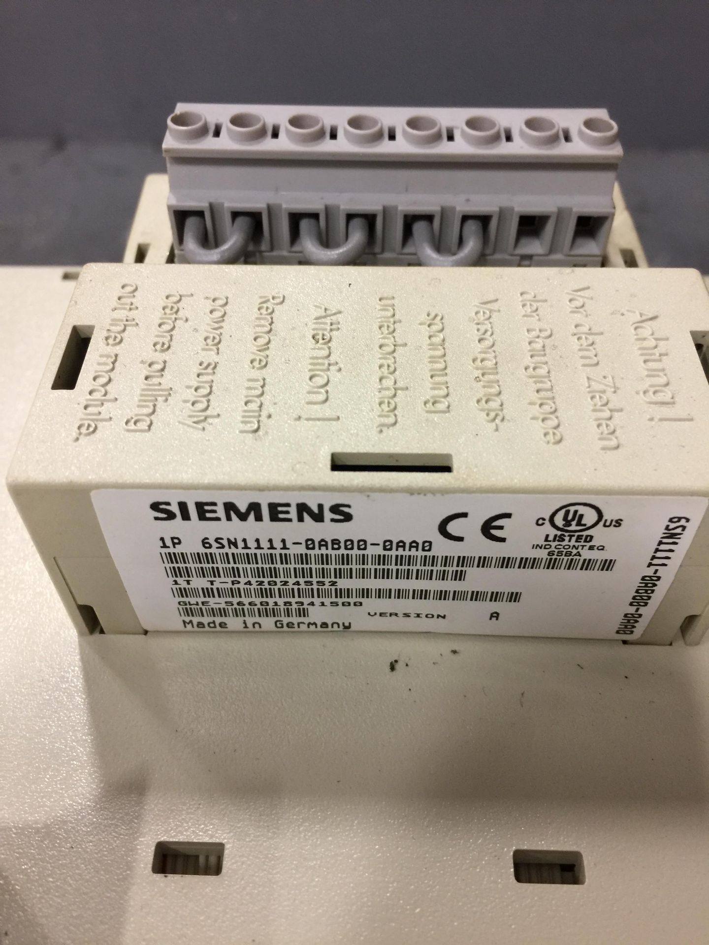 SIEMENS 6SN1145-1BA02-0CA1_SIMODRIVE E/R-MODUL INT. 36/47KW - Image 4 of 5