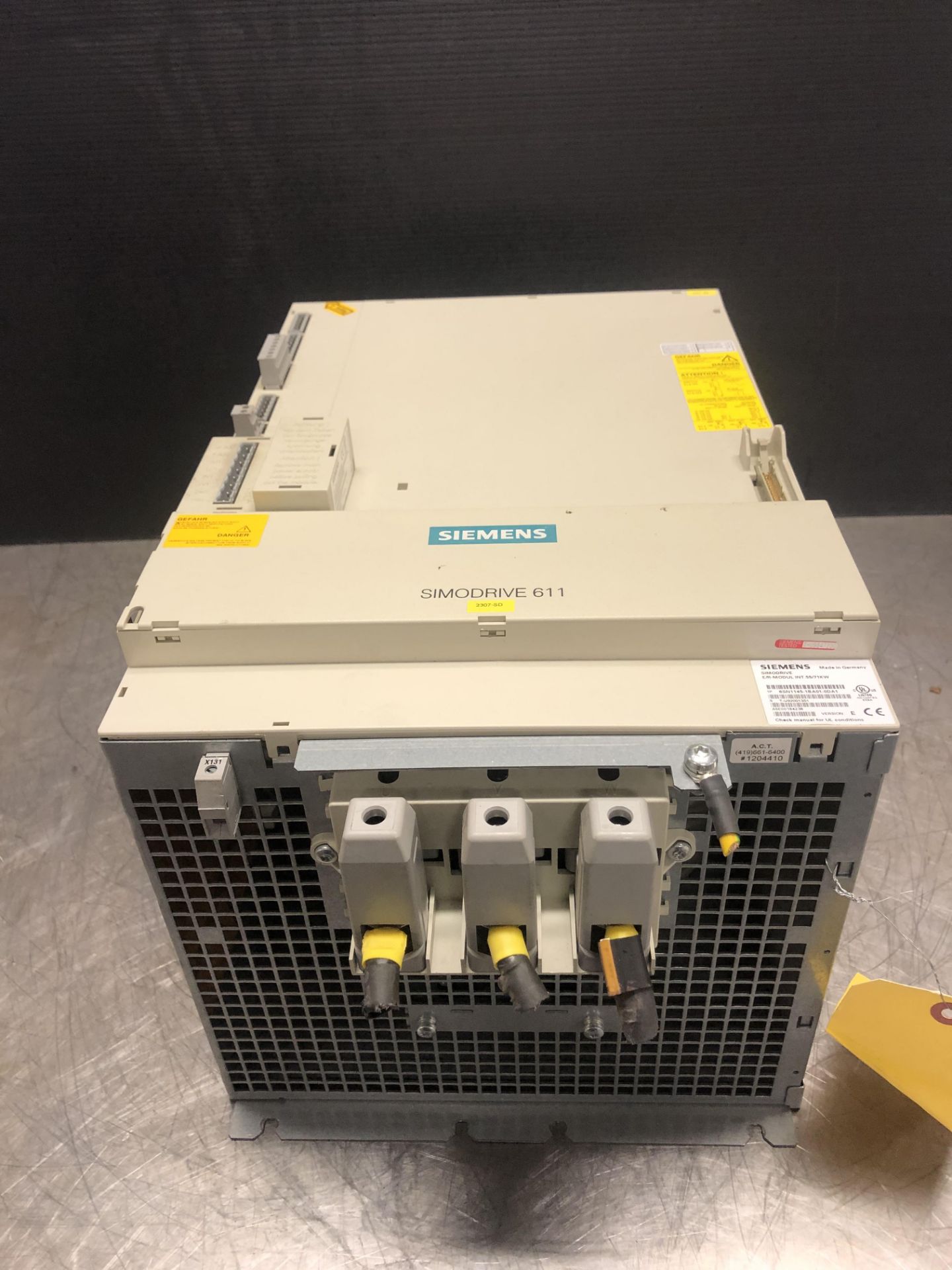 SIEMENS 6SN1145-1BA01-0DA1_VER. E_SIMODRIVE E/R MODUL INT. 55/71 KW - Image 3 of 6