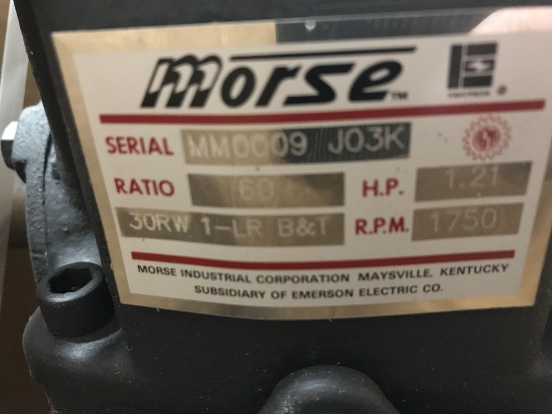 *NEW* Morse MM0009 J03k Speed Reducer - Image 2 of 3