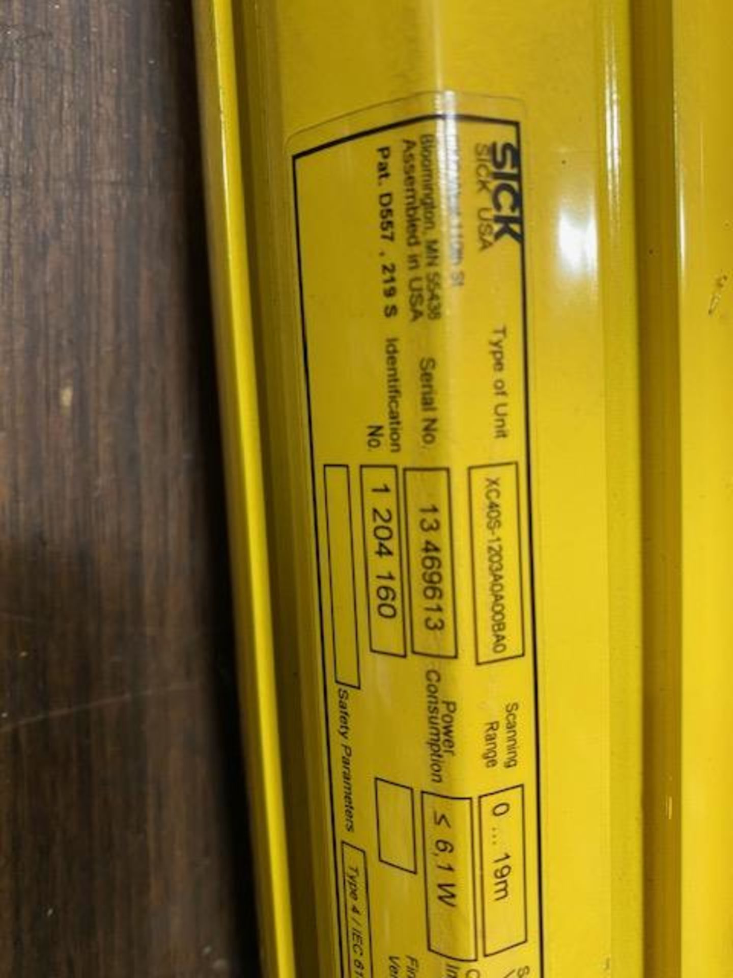 Lot of 6 SICK XC40S-1203A0A00BA0 Sender Light Curtains - Image 4 of 5