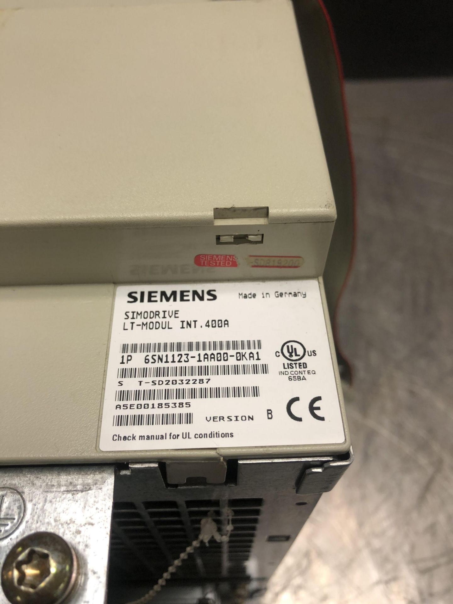 SIEMENS 6SN1123-1AA00-0KA1_VER. B_SIMODRIVE LT-MODUL INT. 400A - Image 5 of 5