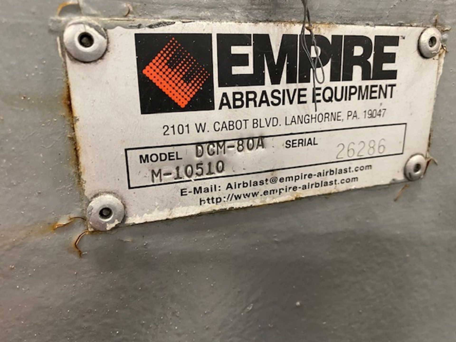 Empire Abrasive Equipment Sand Blaster Model# 636/SRC4 - Image 6 of 8