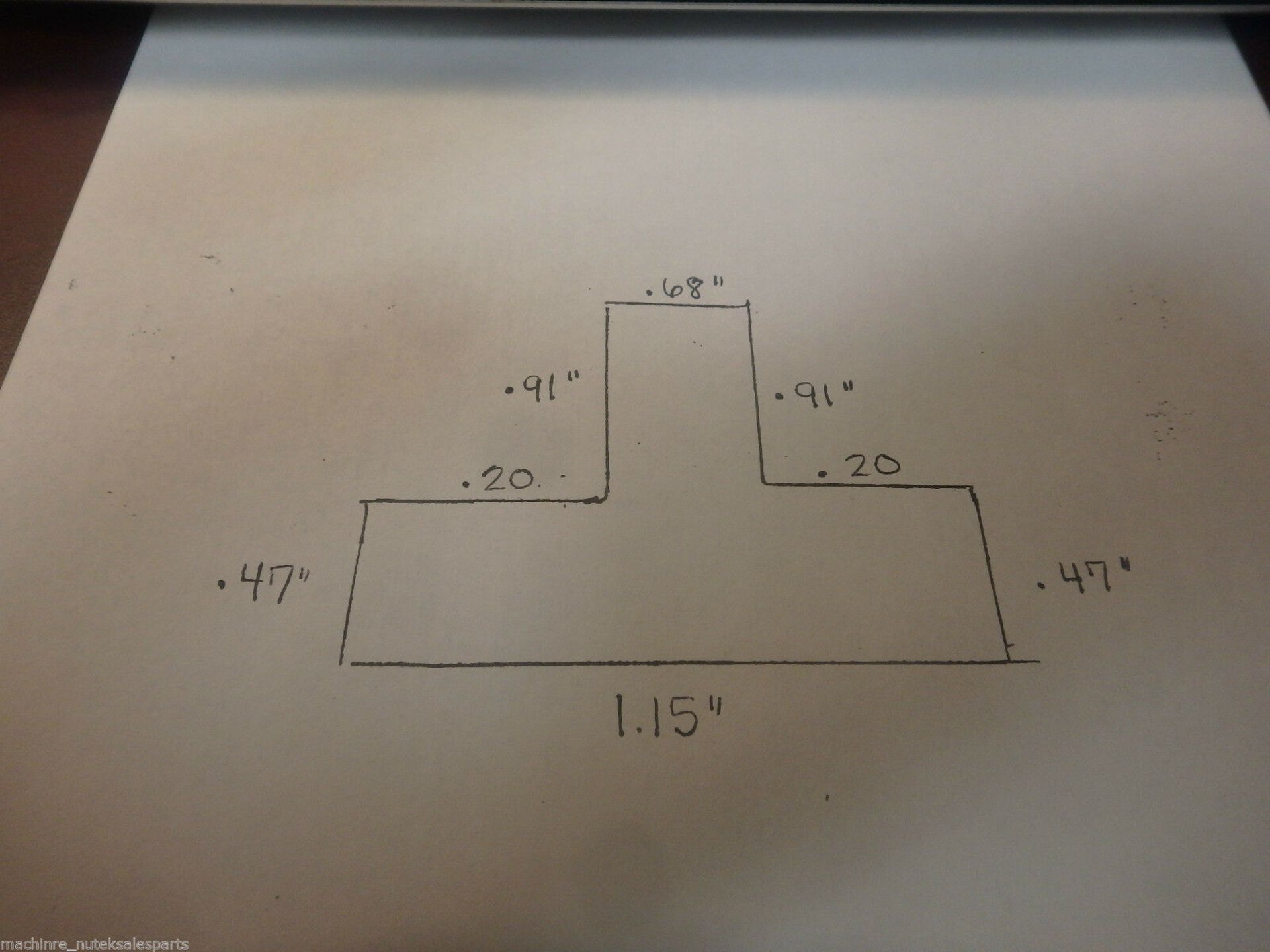 28" x 22" T-Slotted Table - Image 4 of 4