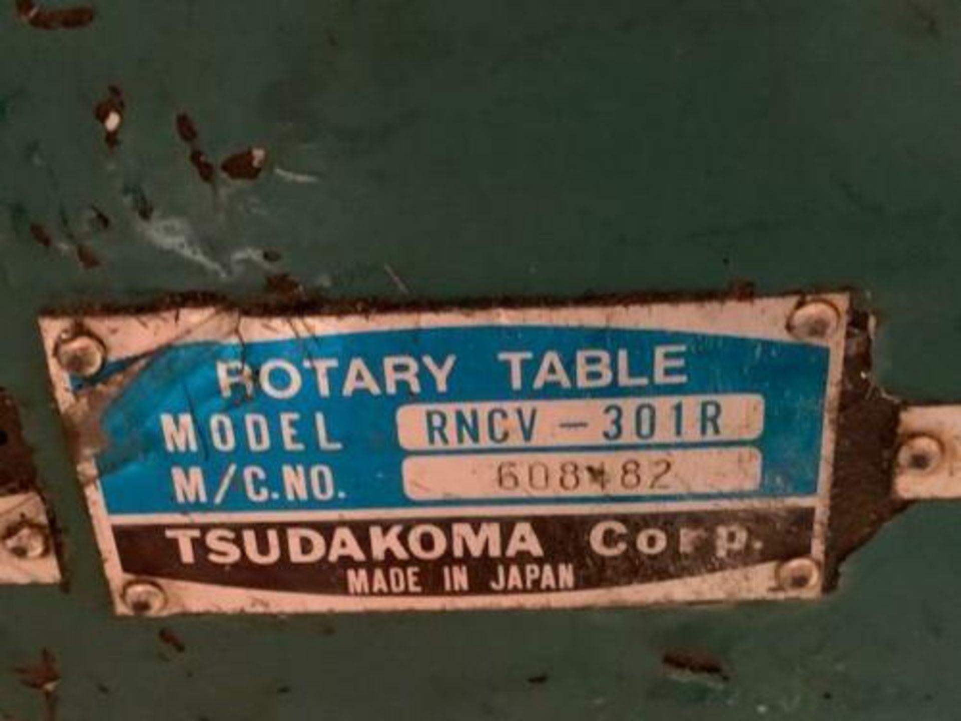 Tsudakoma 12" NC Rotary Table w/ Yaskawa Servo Motor, RNCV-301R - Image 9 of 9