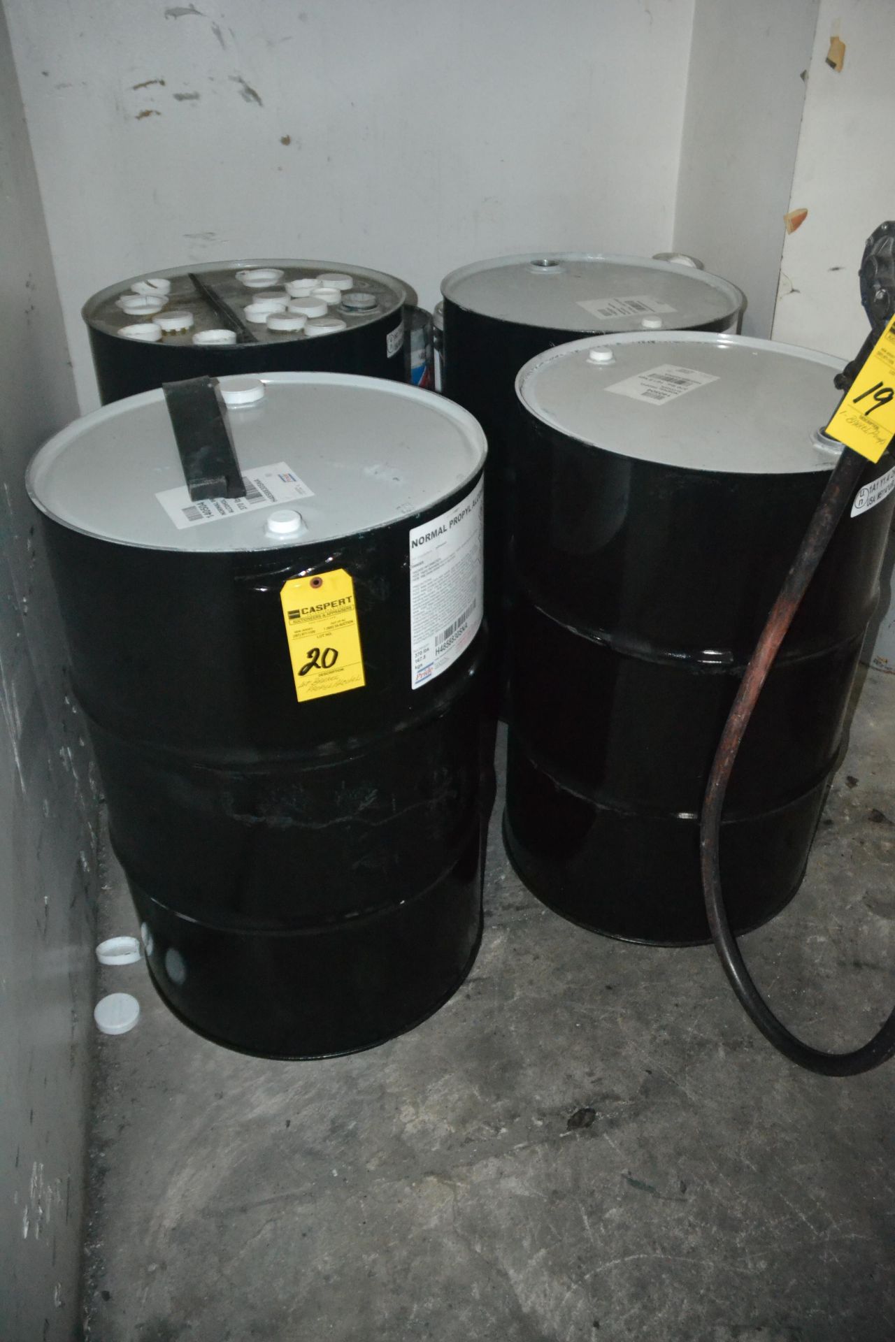 Lot - (3) Barrels with Propyl Alcohol