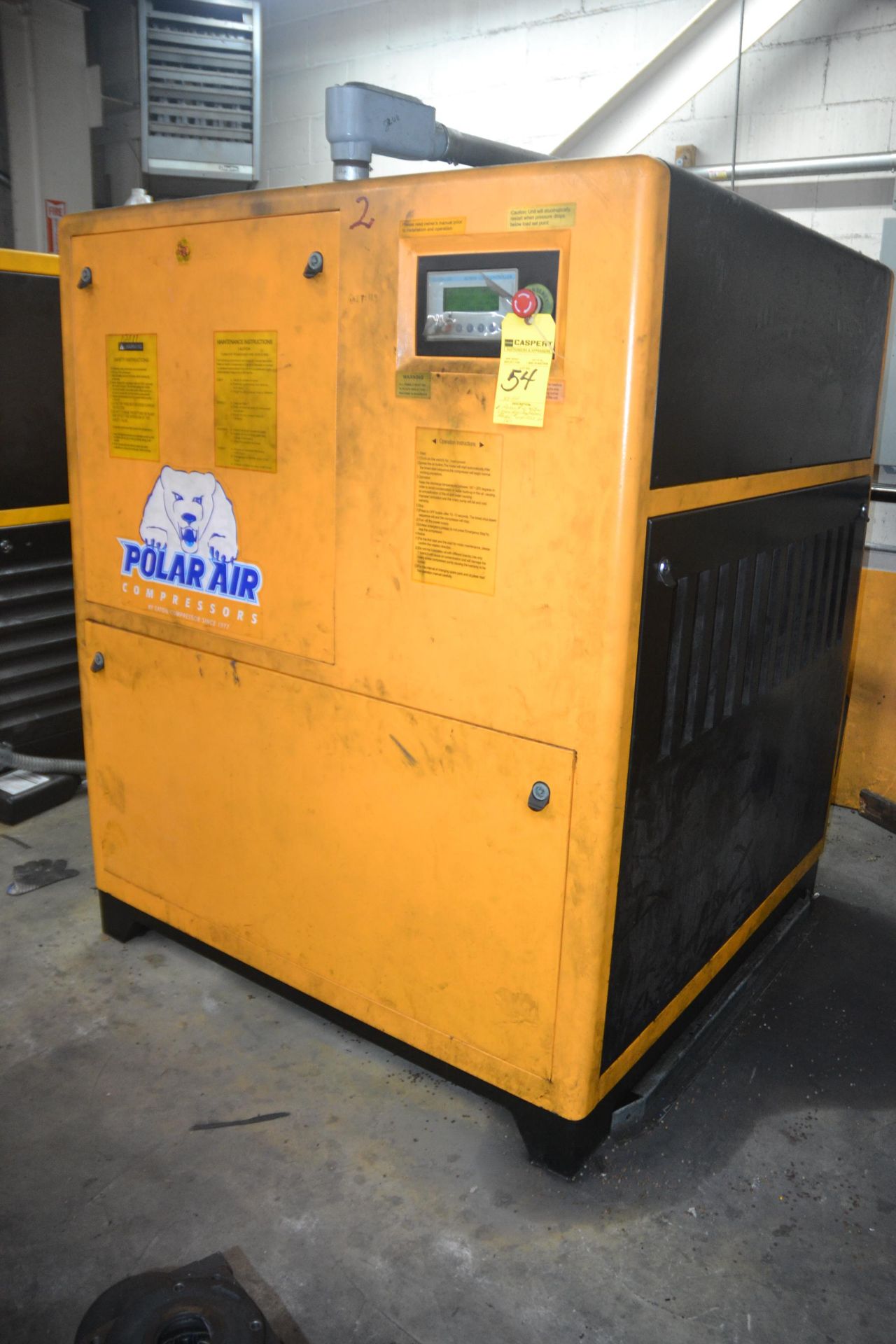 Polar Air Rotary Screw Compressor, 45 HP, Model EM-RTS3-60