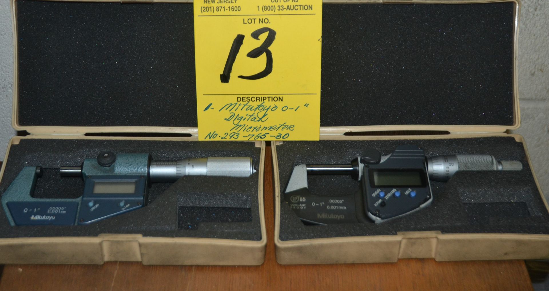 MITUTOYO 0-1" DIGITAL MICROMETER, NO. 293-765-30