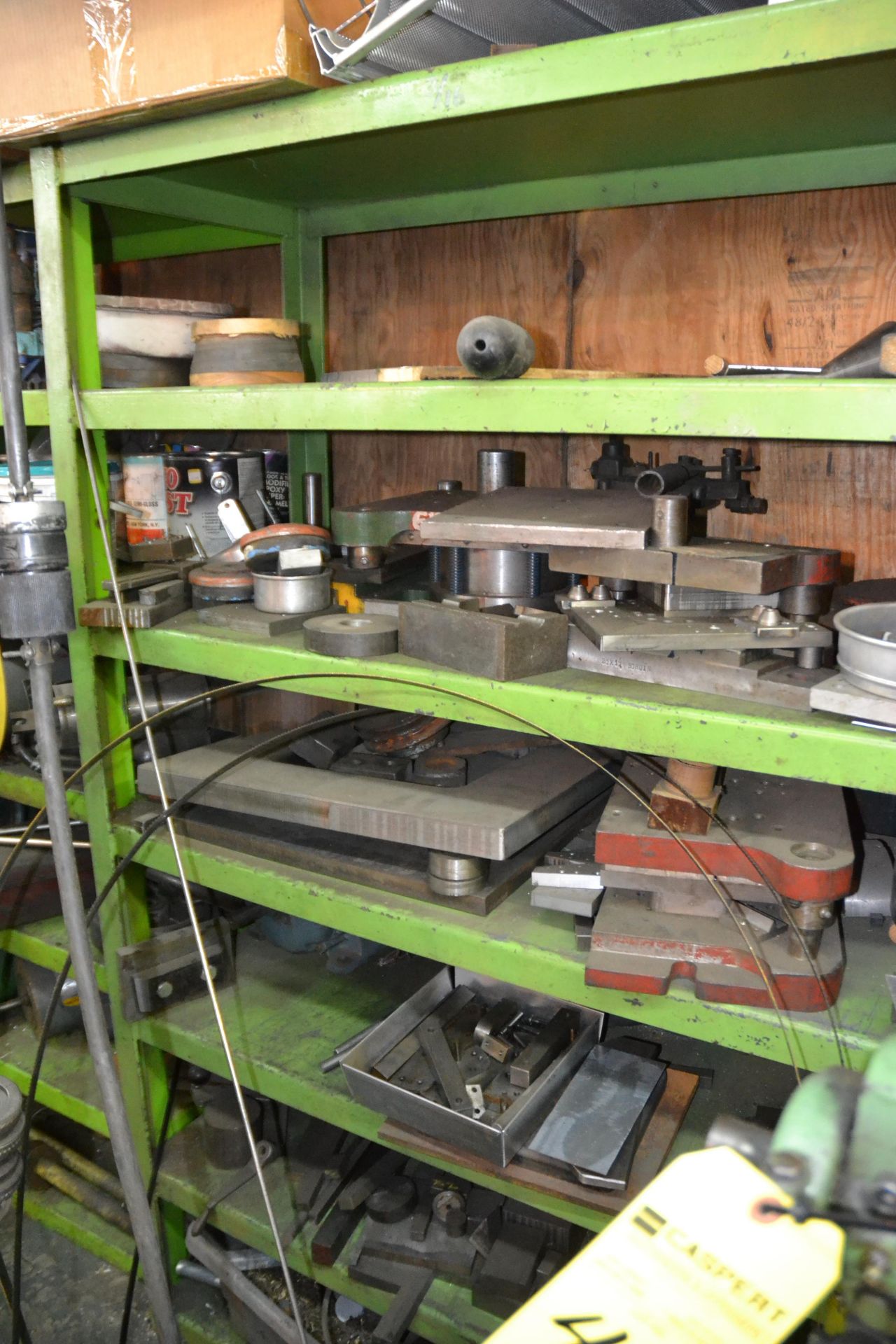 Sections of Green Steel Shelving with Contents - Image 4 of 4