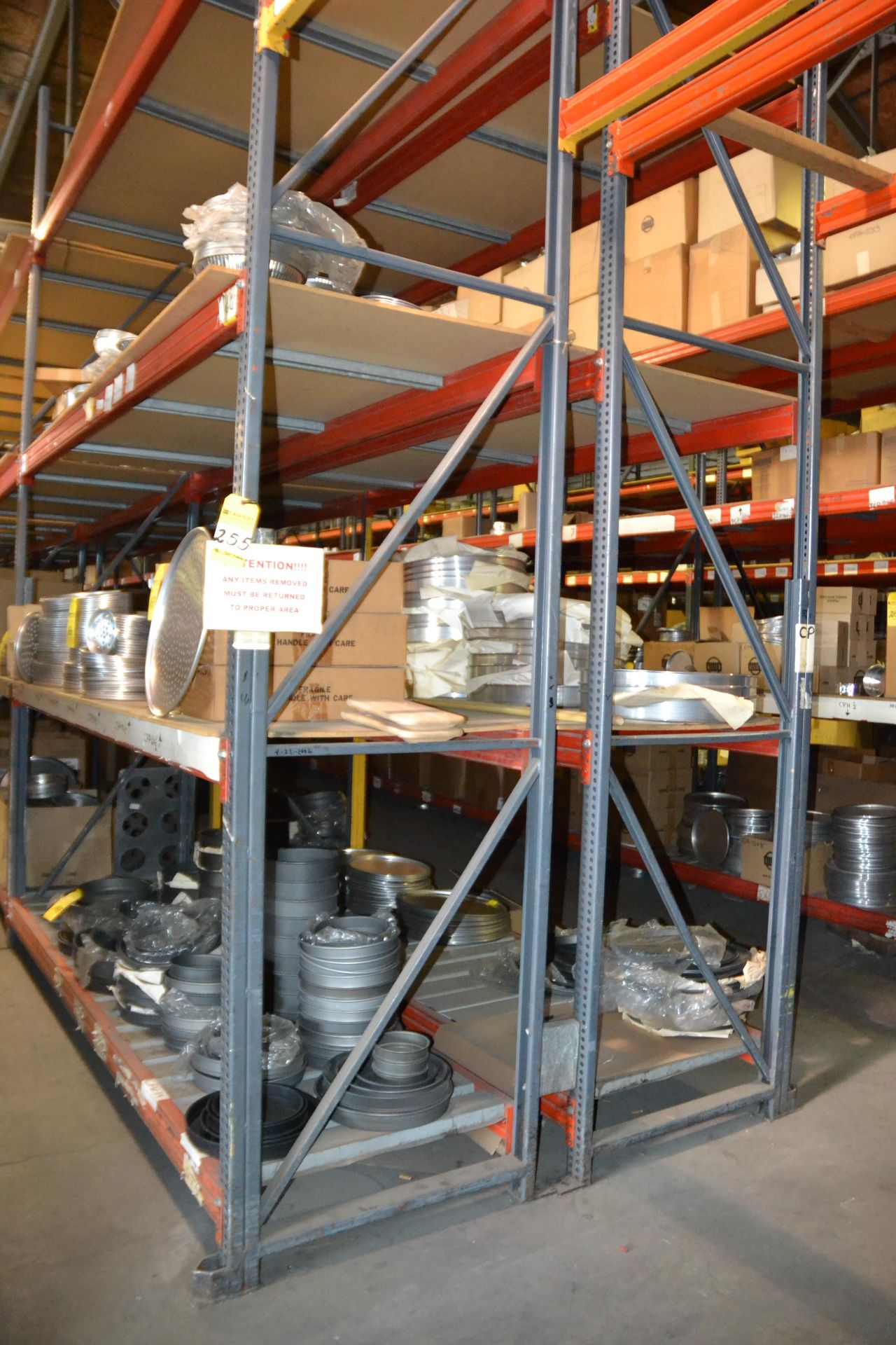 Sections of Pallet Racking, 36" x 8' x 14'