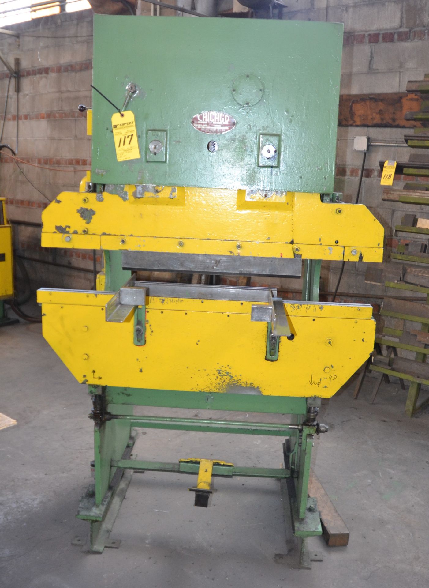 Chicago Press Brake, 11-Ton, Size 131, S/N L-9878