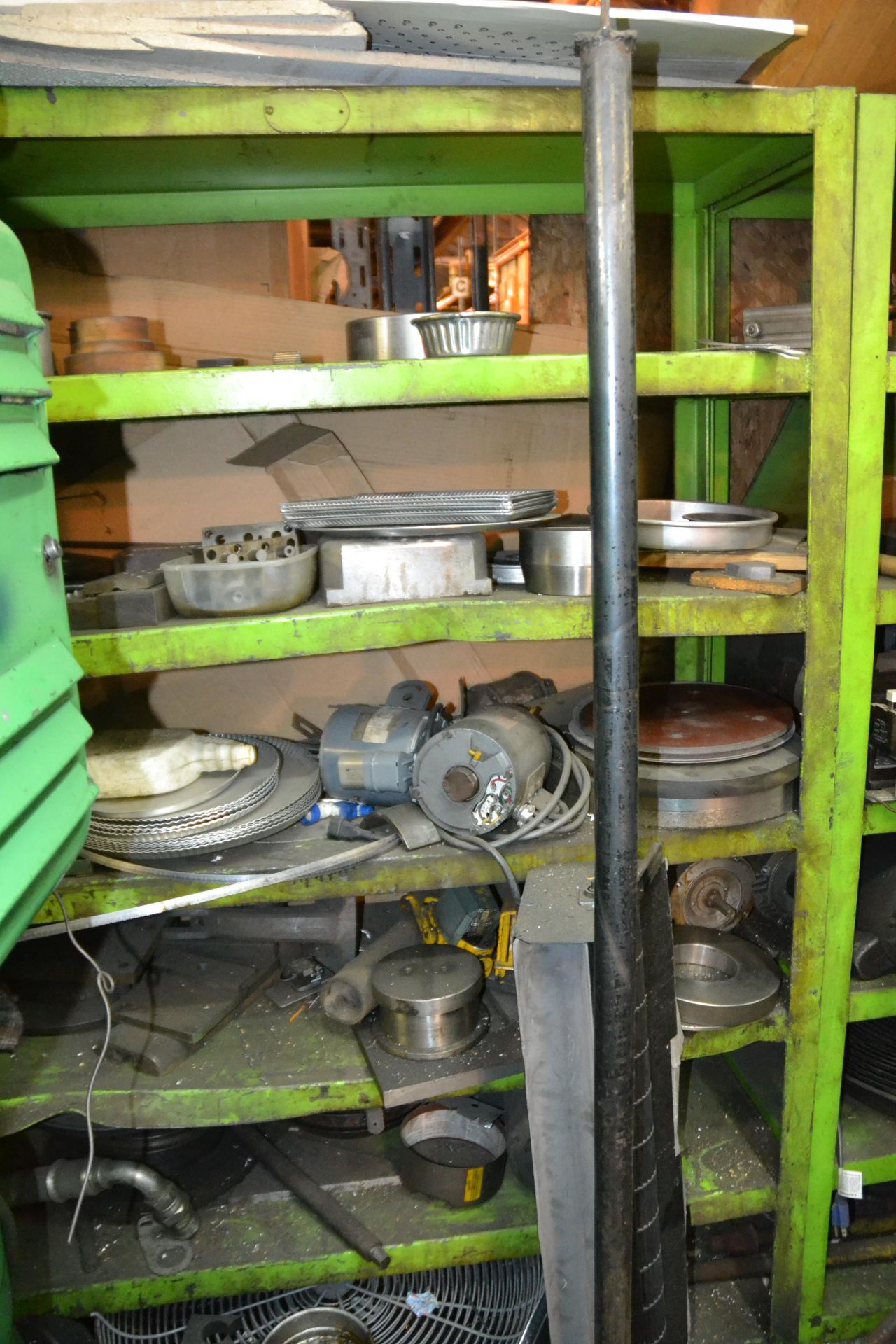 Sections of Green Steel Shelving with Contents - Image 3 of 4