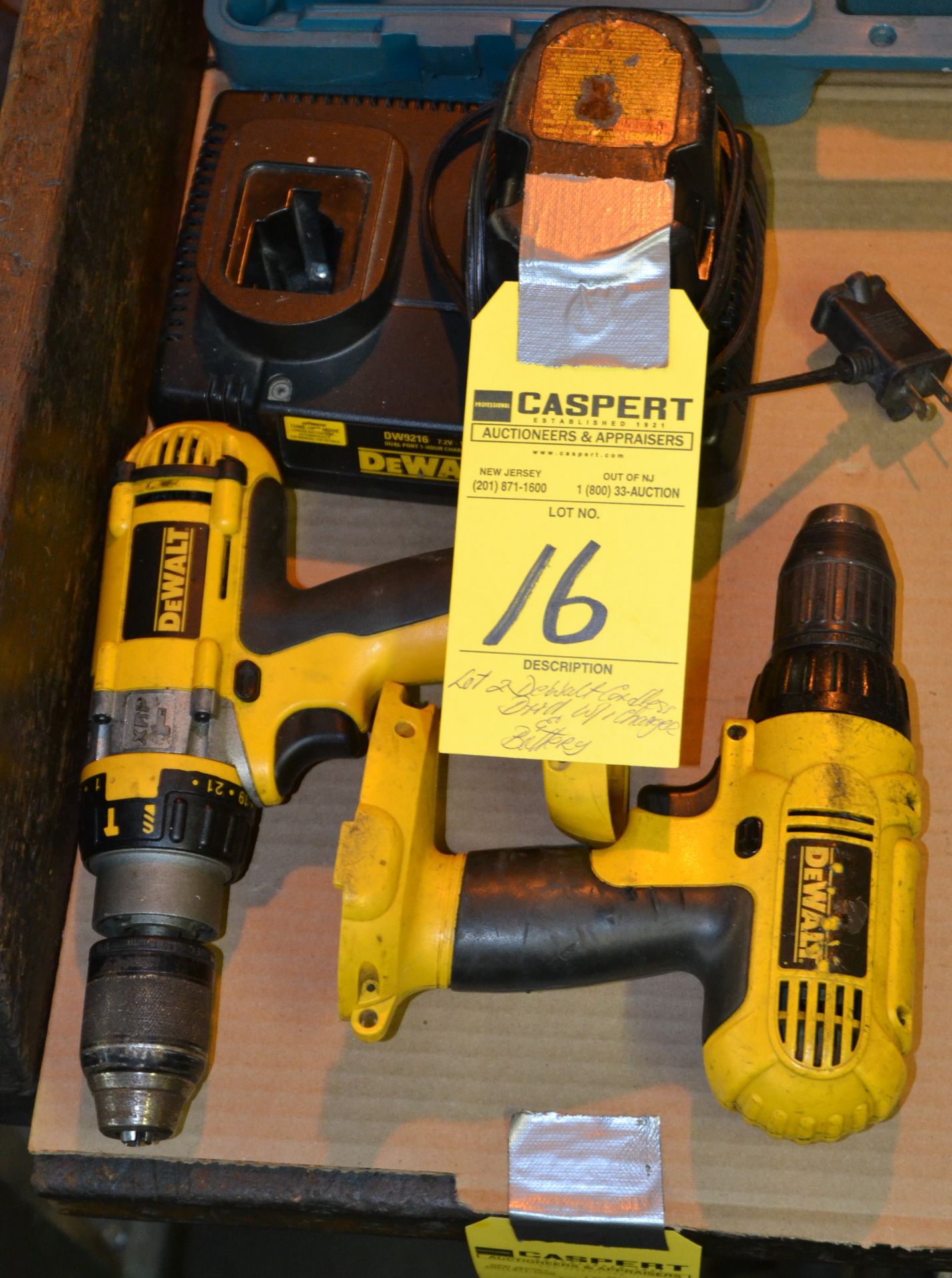 Lot - DeWalt Cordless Drills with Charger & Battery