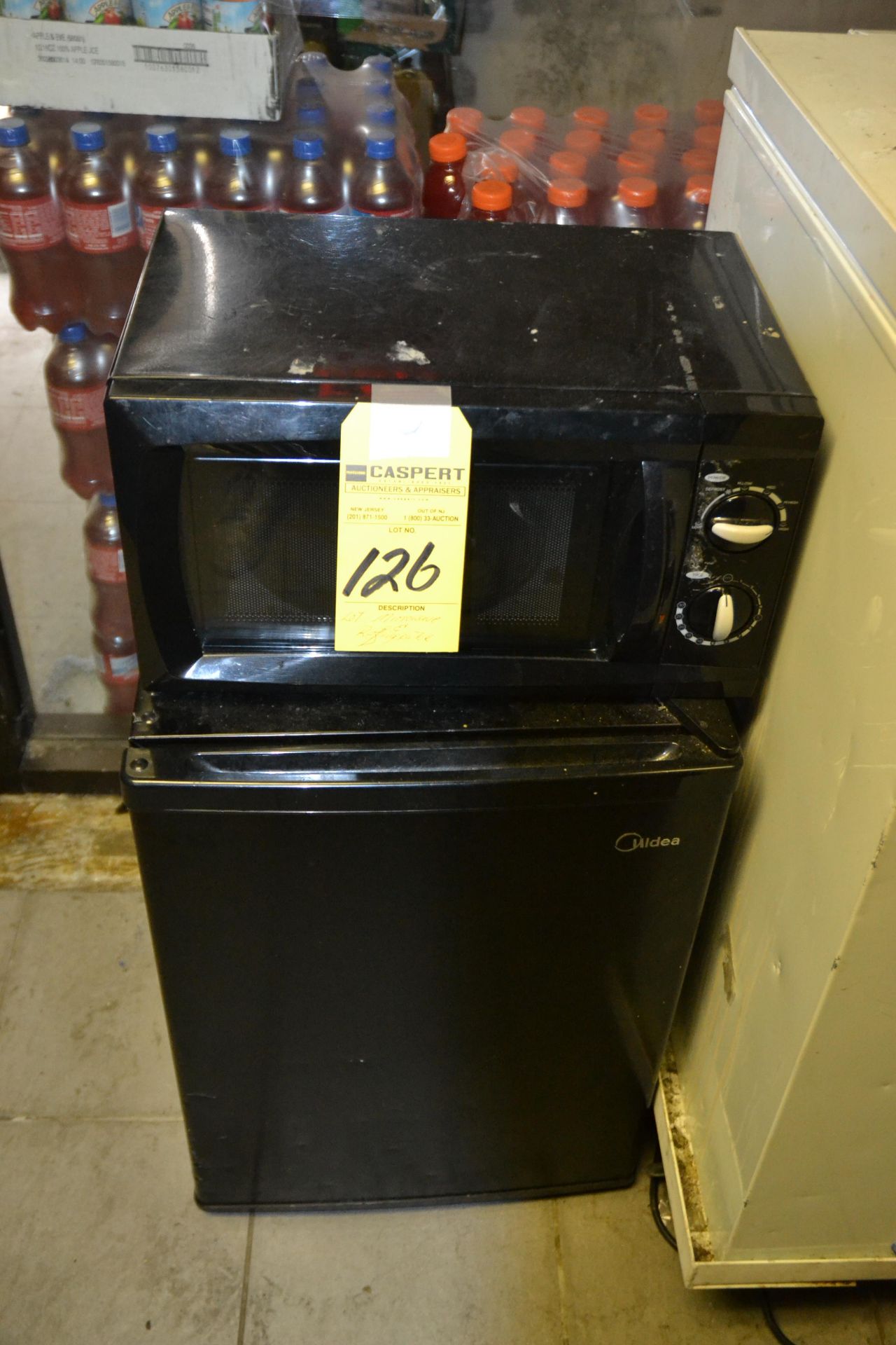 LOT - Westinghouse Microwave & Midea Mini Refrigerator