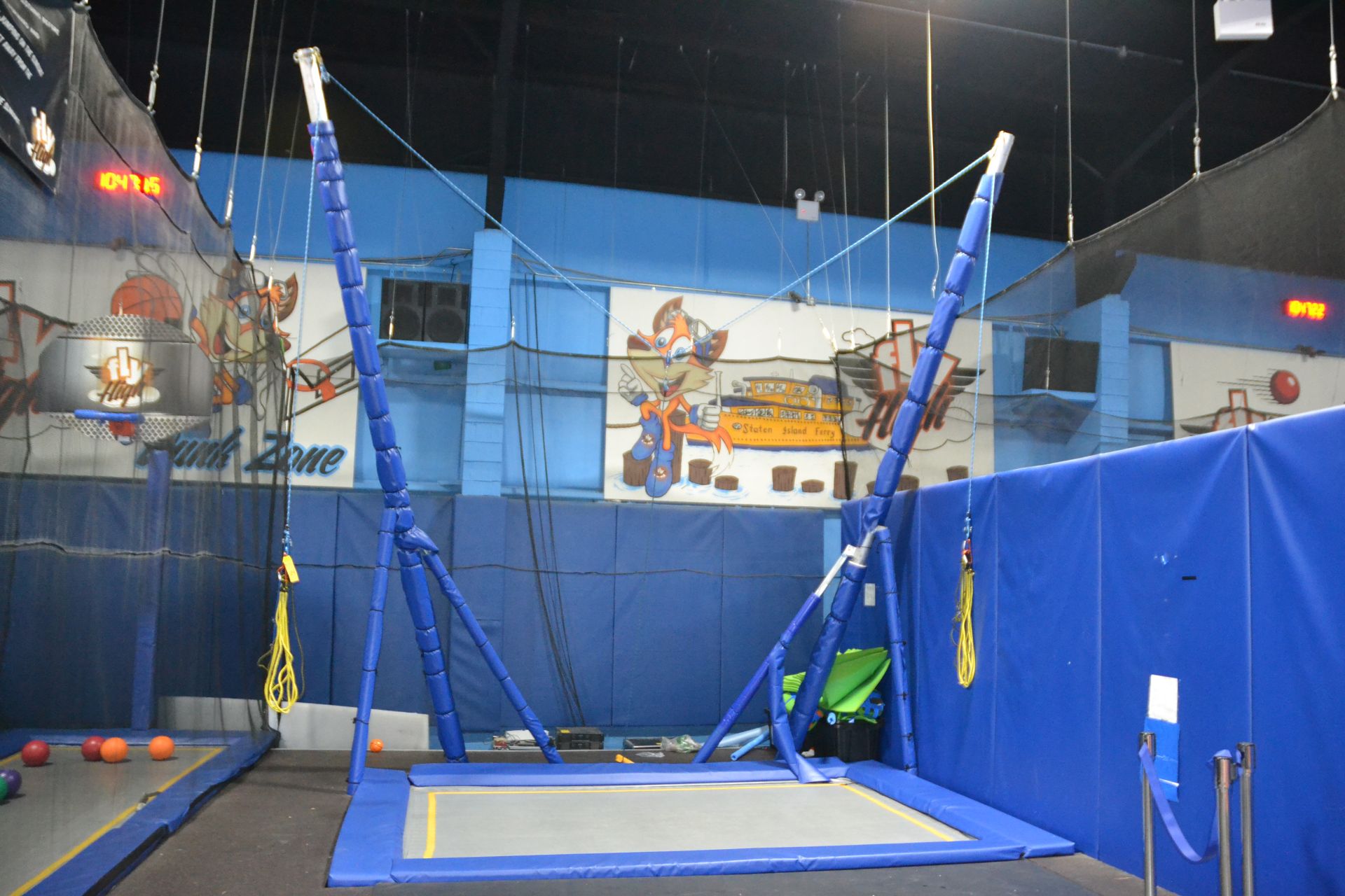 Trampoline Bungee Jump Area Including: (1) 11' x 8 1/2' Trampoline, Bungee Equipment (Ropes & - Image 2 of 3