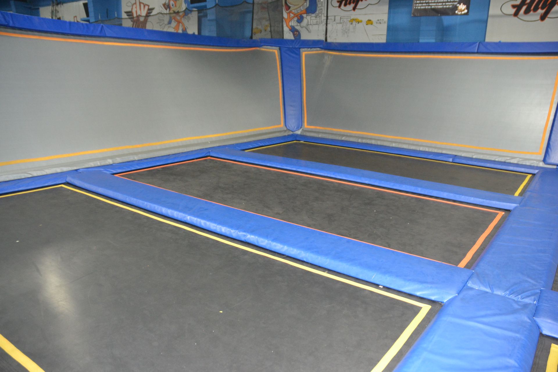 Trampoline Area Including: (6) 17 1/2' x 7 1/2' Trampolines, (4) Wall Trampolines), Netting & - Image 2 of 2