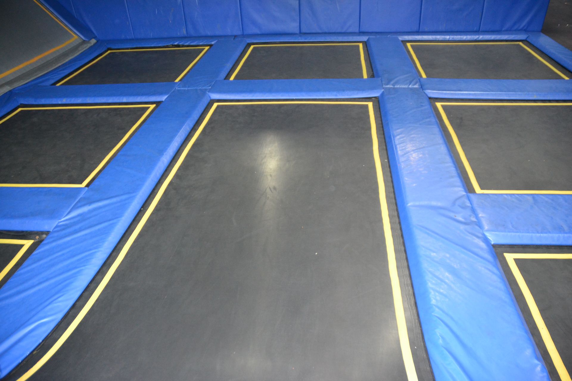 Trampoline Area Including: (14) 7 1/2' x 7' Trampolines, (2) 15' x 7' Trampolines. (2) 34' x 7 1/ - Image 2 of 5