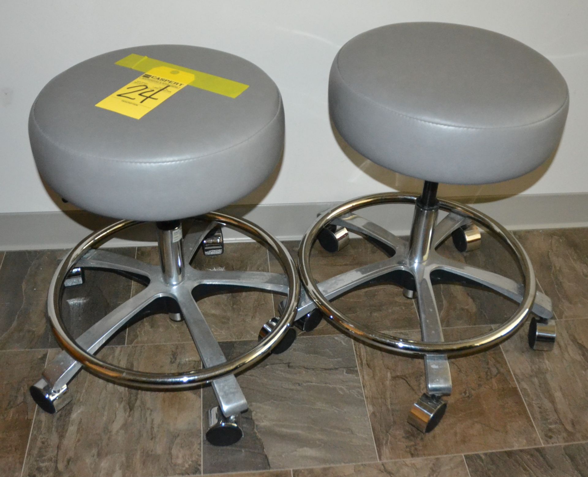 Dexta 263 Adjustable Rolling Stools with Casters