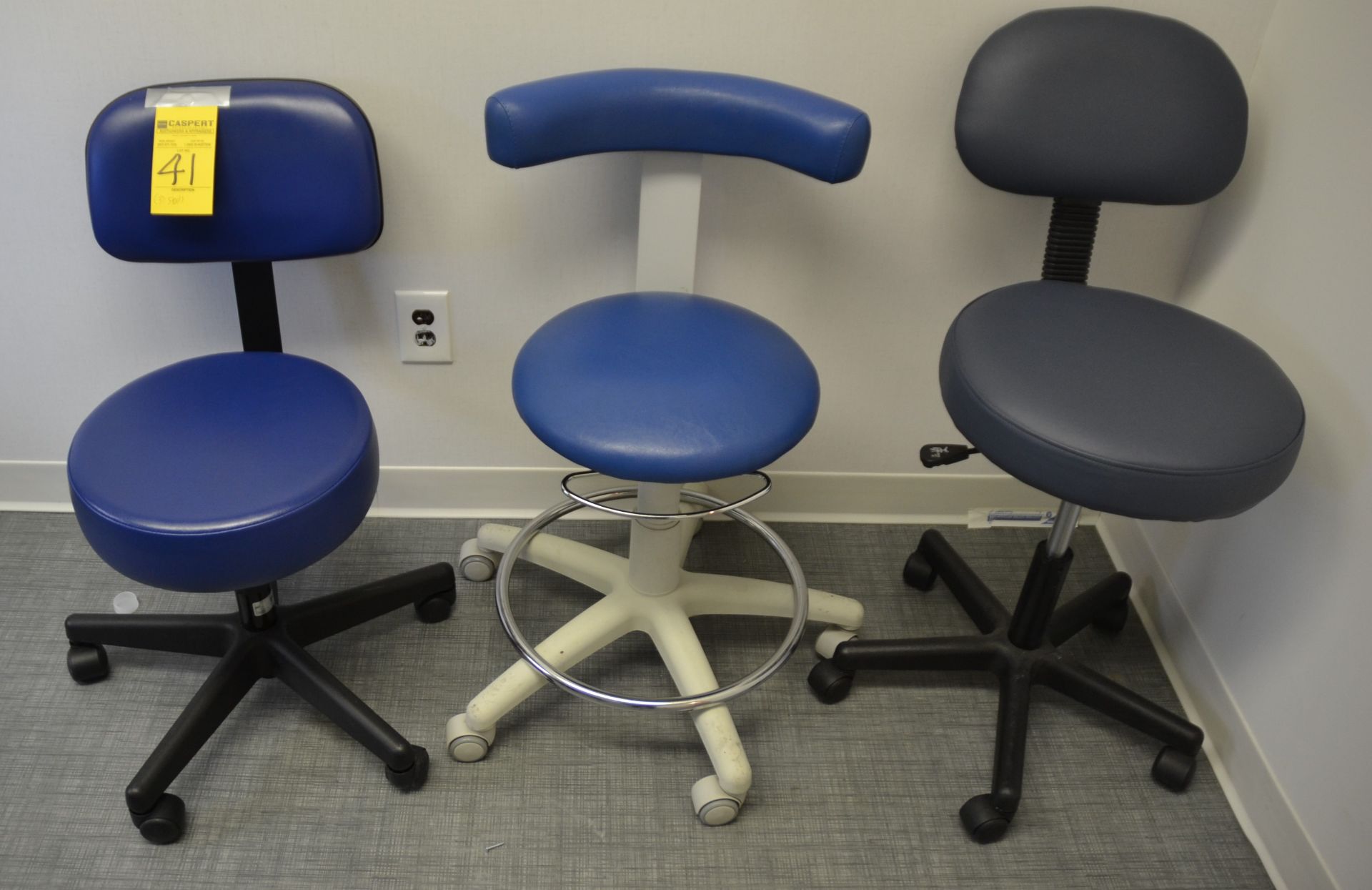 ASSORTED ROLLING STOOLS