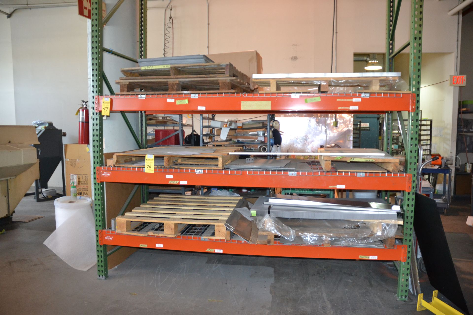 Section of Heavy Duty Pallet Racking