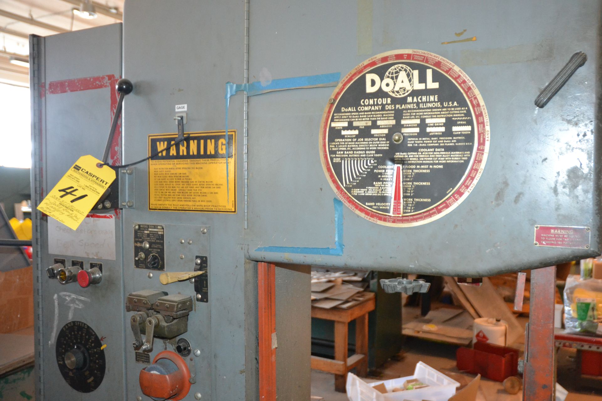 DoAll Bandsaw with Welding Attachment, M. 2013-U, s/n 3TT821007 - Image 2 of 3