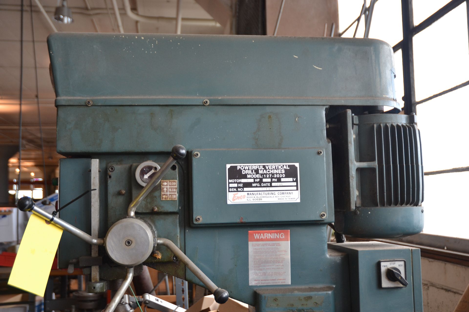 Enco Vertical Drill Press, s/n 3114 - Image 2 of 2