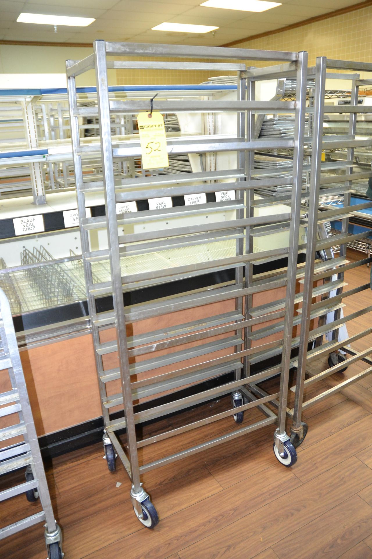 12-Tray Steel Rolling Racks