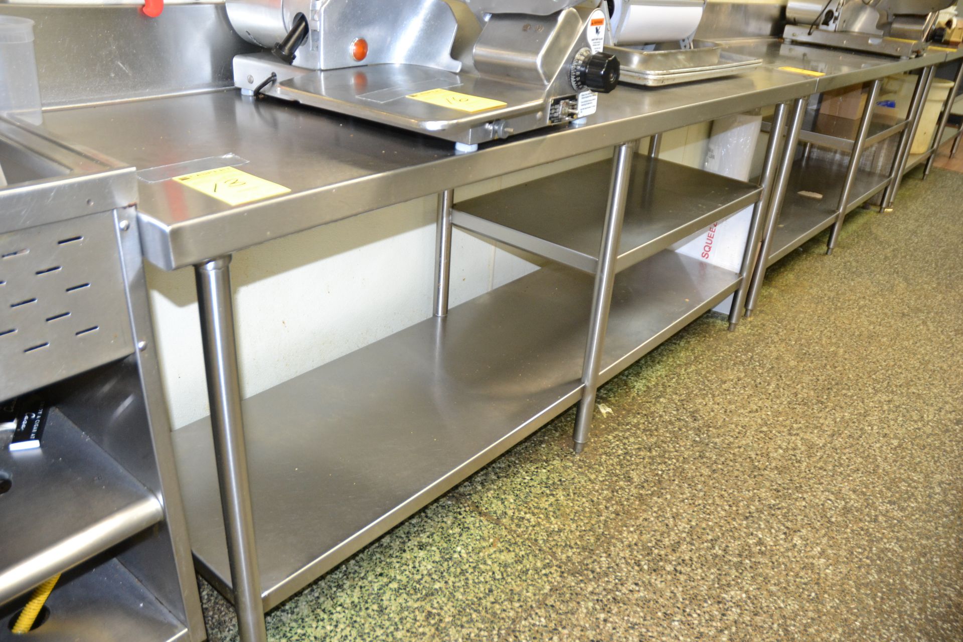 Marlo Stainless Steel Prep Table w/ Lip, 24" x 82"