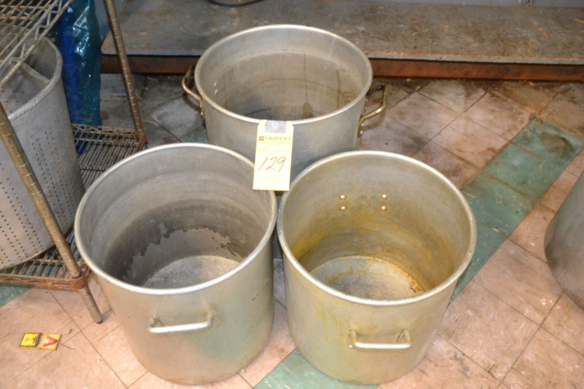 Heavy Guage Aluminum Pots w/ Curved Top