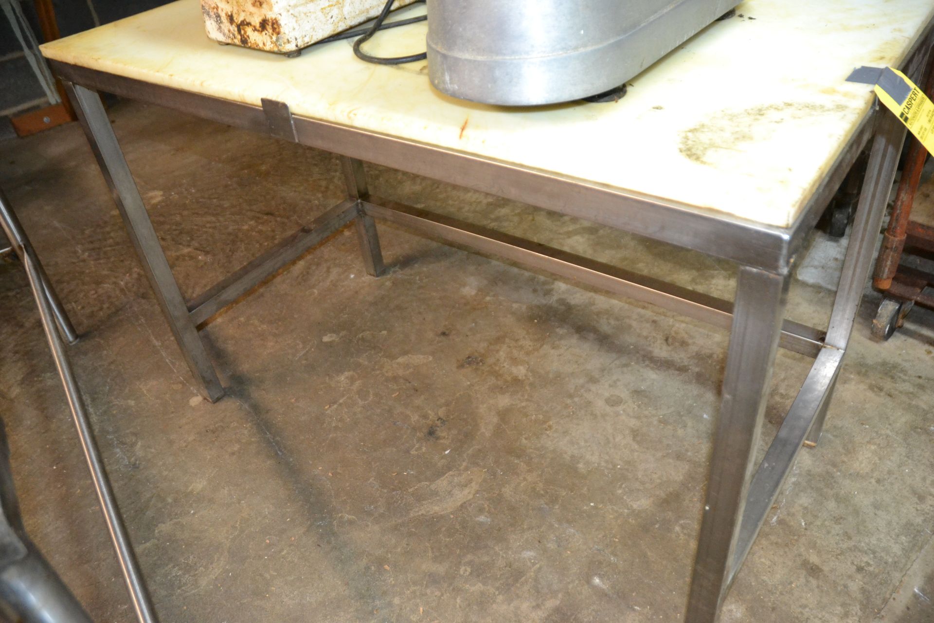 24" x 48" Stainless Steel Table w/ Cutting Board Top