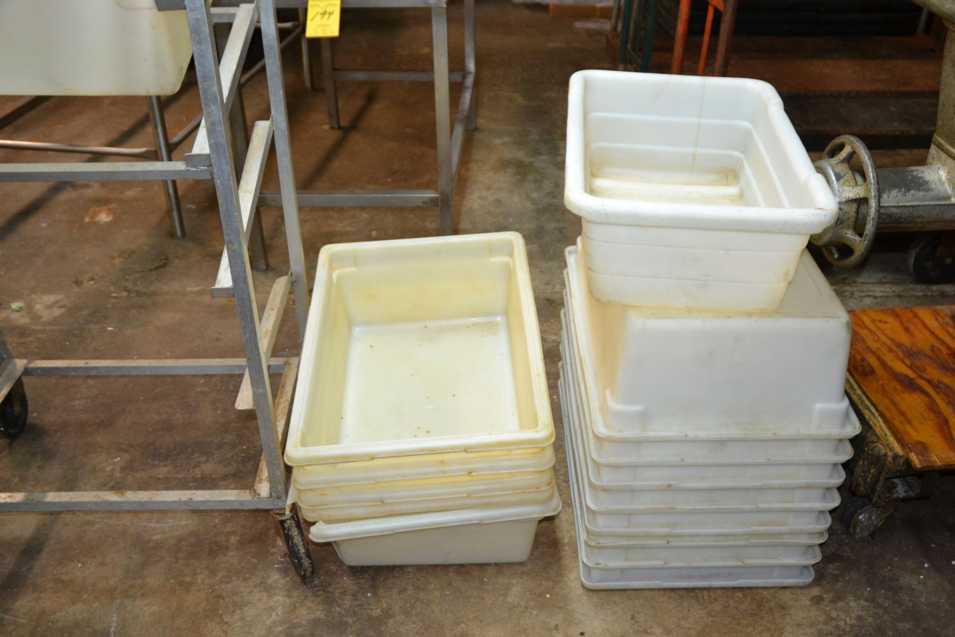 Portable Buss Bin w/ (10) Bins - Image 2 of 2