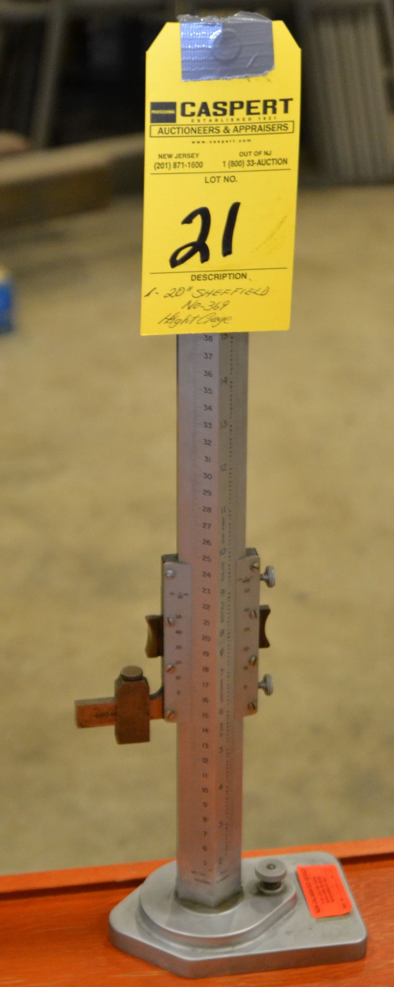 20" Sheffield No. 369 Height Gauge